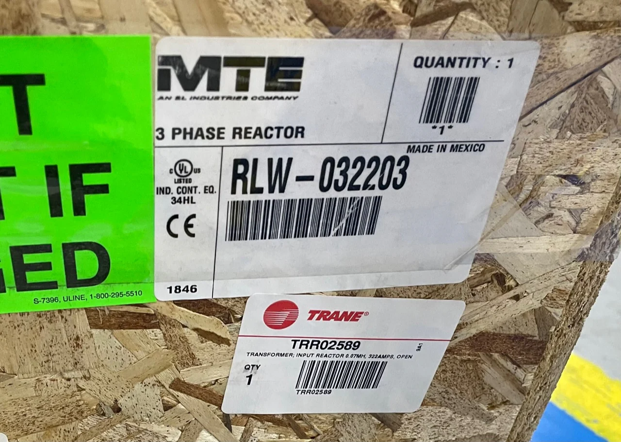 0.070 MH 322 Amps Reactor Transformer, 600/60-50/3 - Image 5