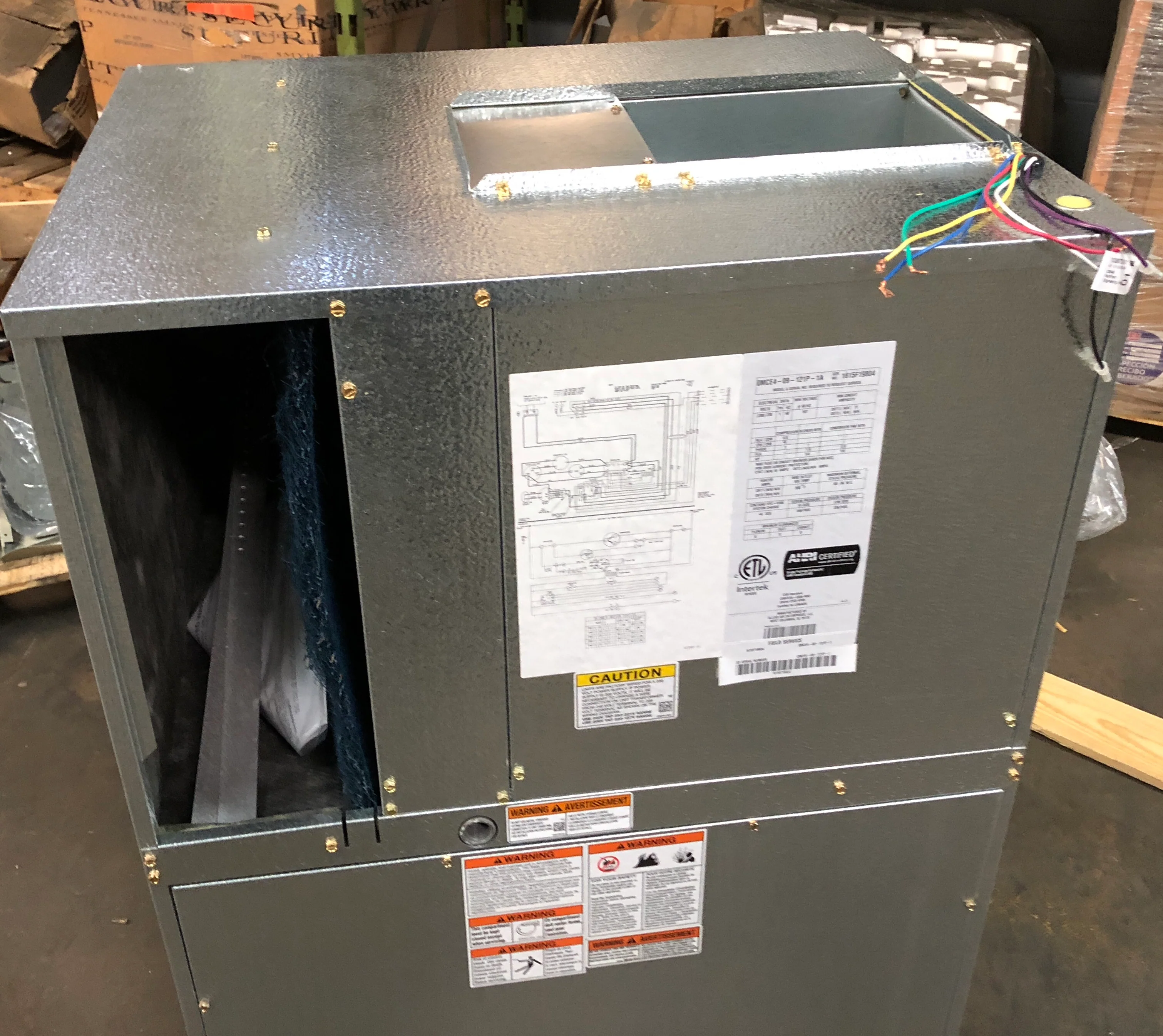 1 Ton Magic-Pak Series Upflow Electric Cooling Packaged Unit; 9 EER, 208-230/60/1, R-410A, CFM:450 - Image 3