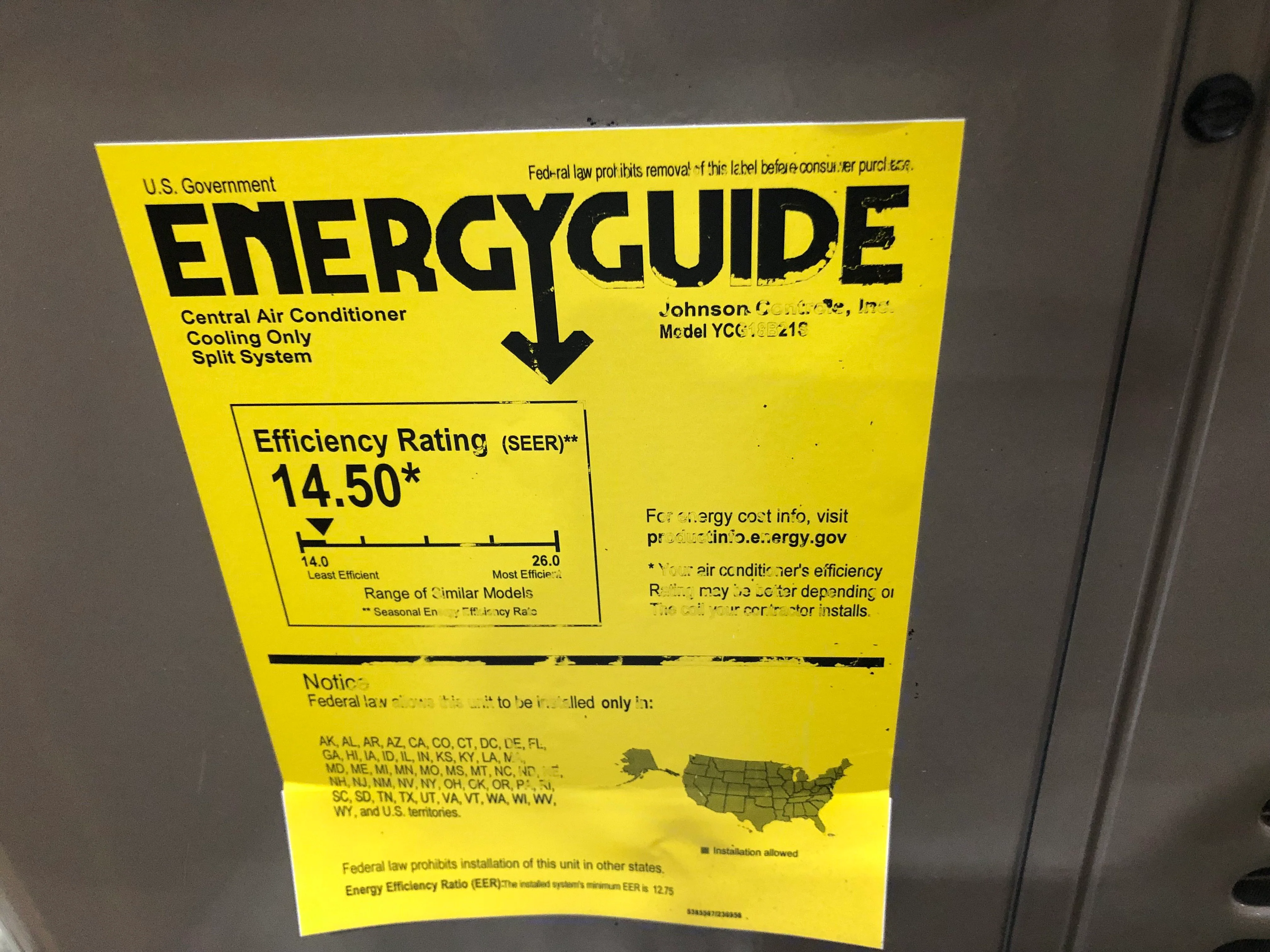 1.5 Ton Split System Air Conditioning Unit, 17 Seer, 208/230-60-1, R410A - Image 5