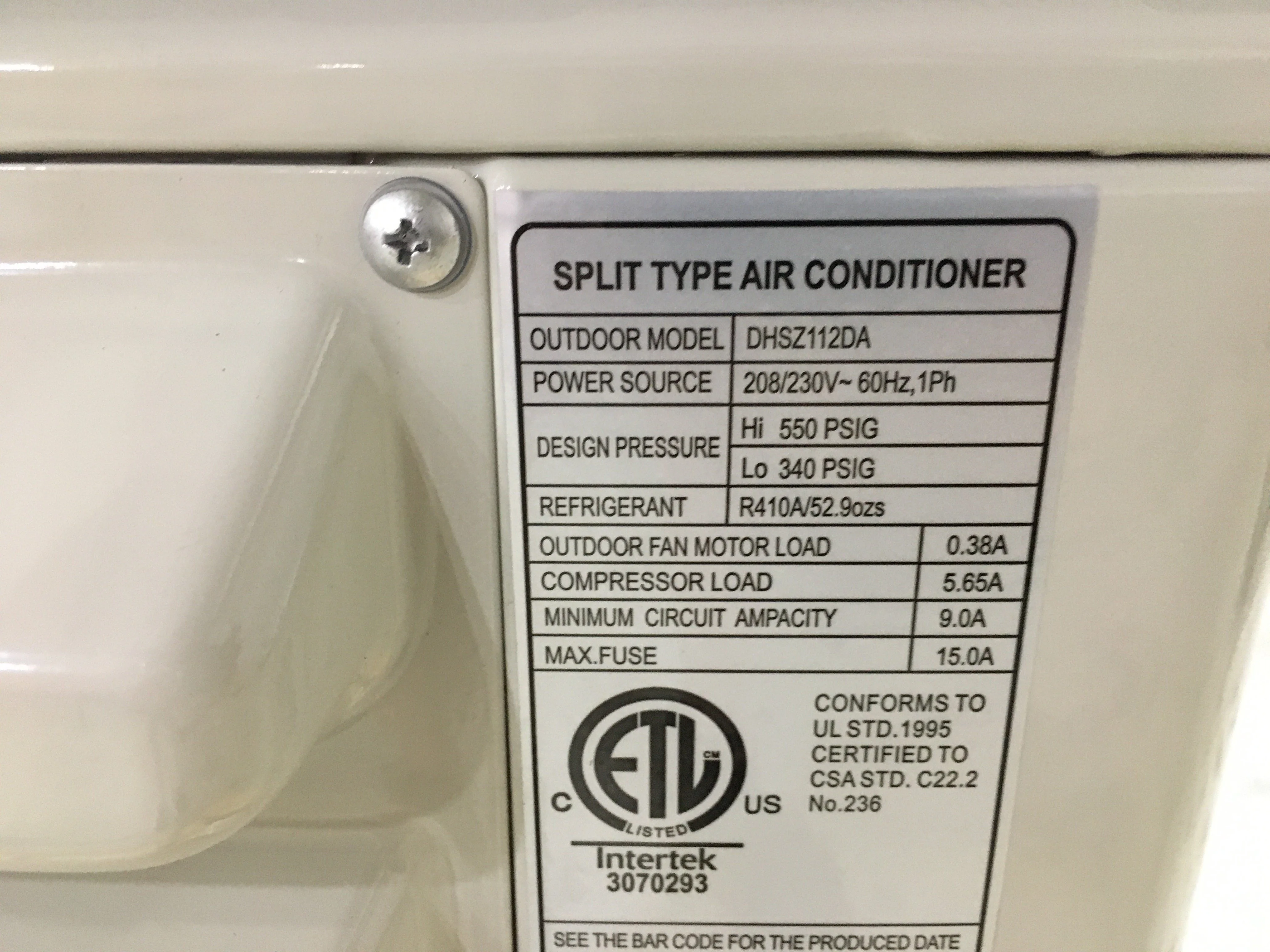 12,000 BTU Single-Zone Variable Speed Inverter Mini Split Heat Pump Set, 22.5 SEER 208-230/60/1 - Image 3