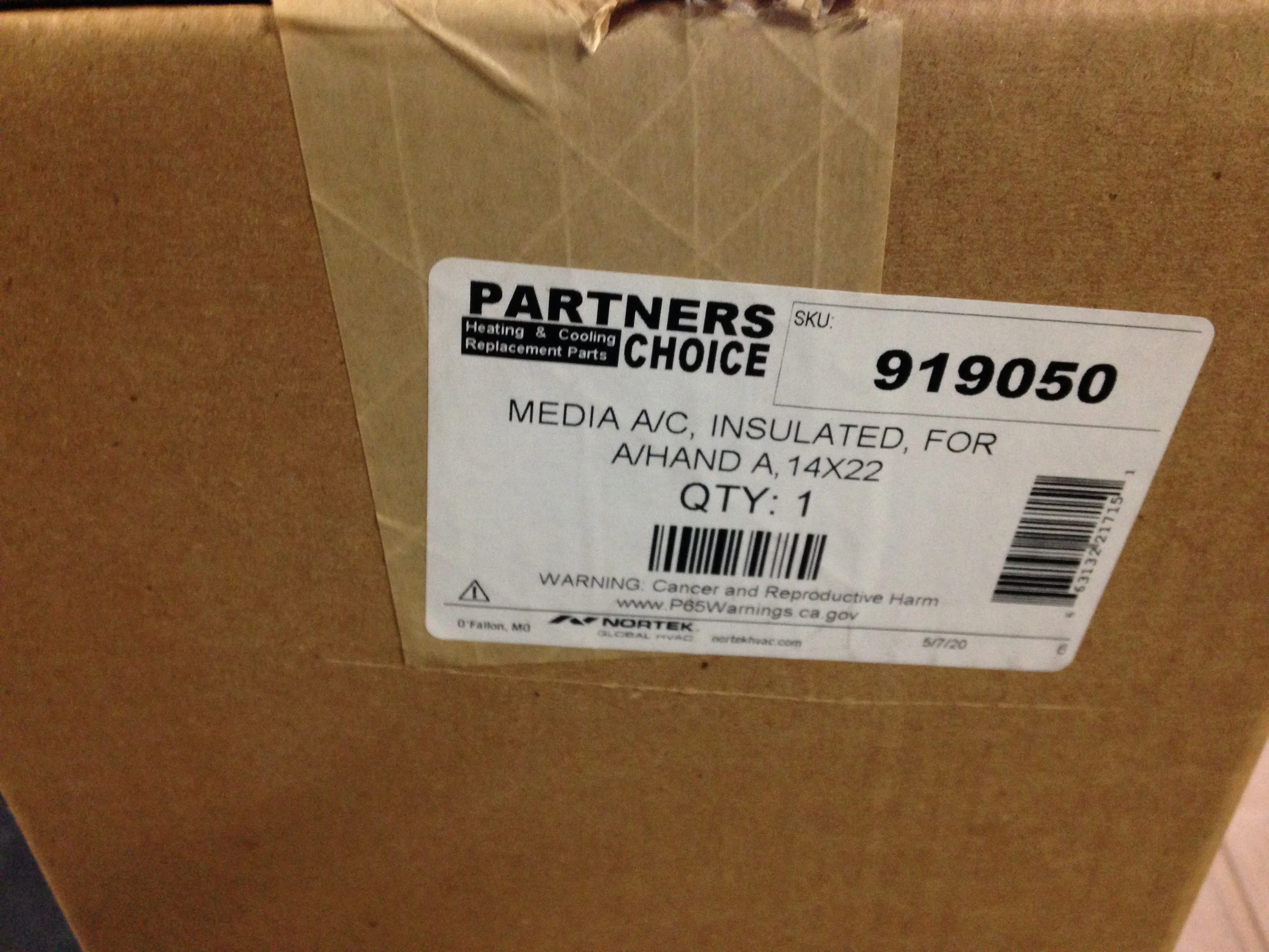 13-1/8" X 21-3/4" High Efficiency Custom Fit Media Air Cleaner for Air Handler - Image 4