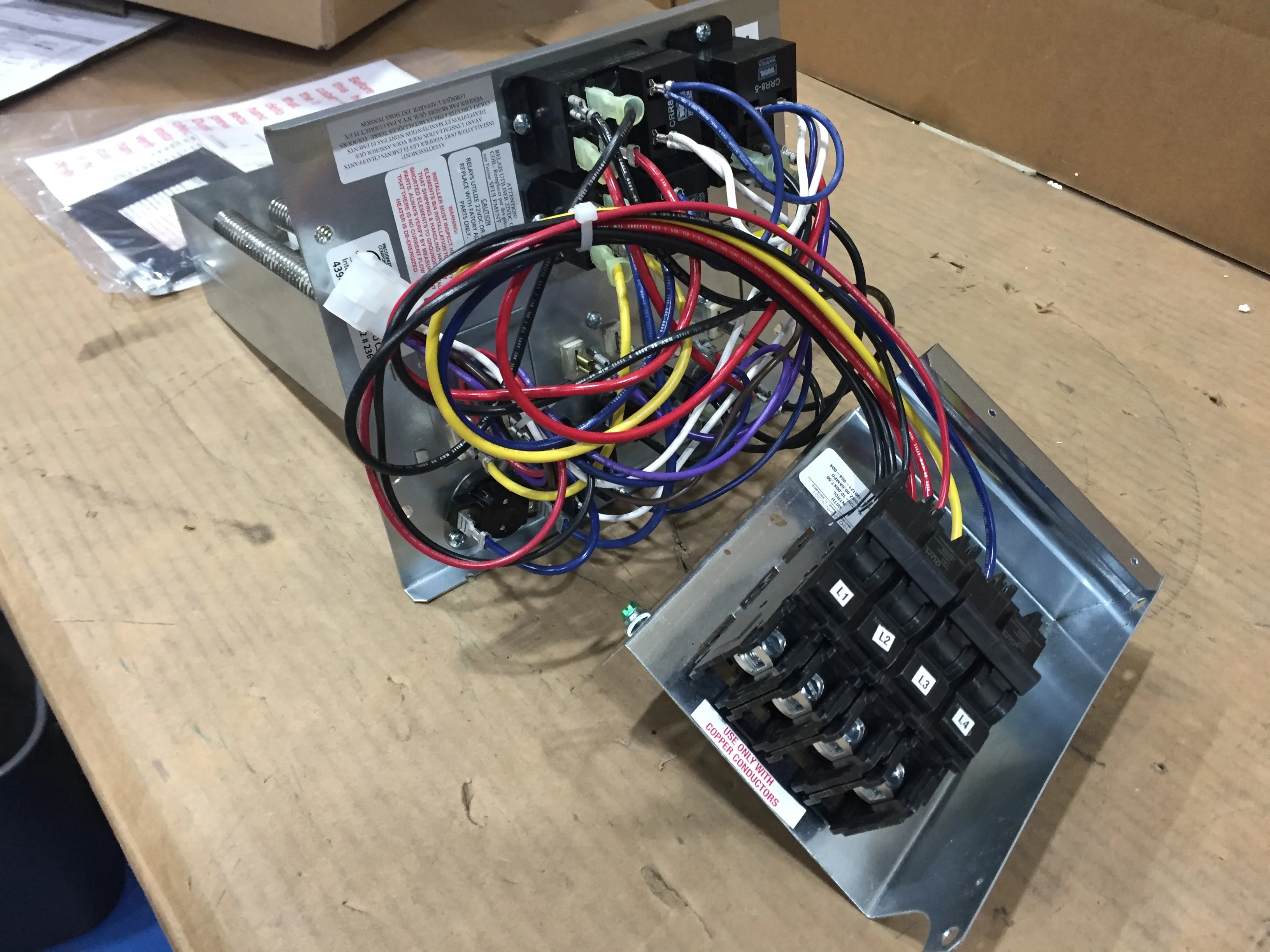 15 kW Electric Heat Kit w/Integral Limit Control; 240/60/1, 60 Amps - Image 3