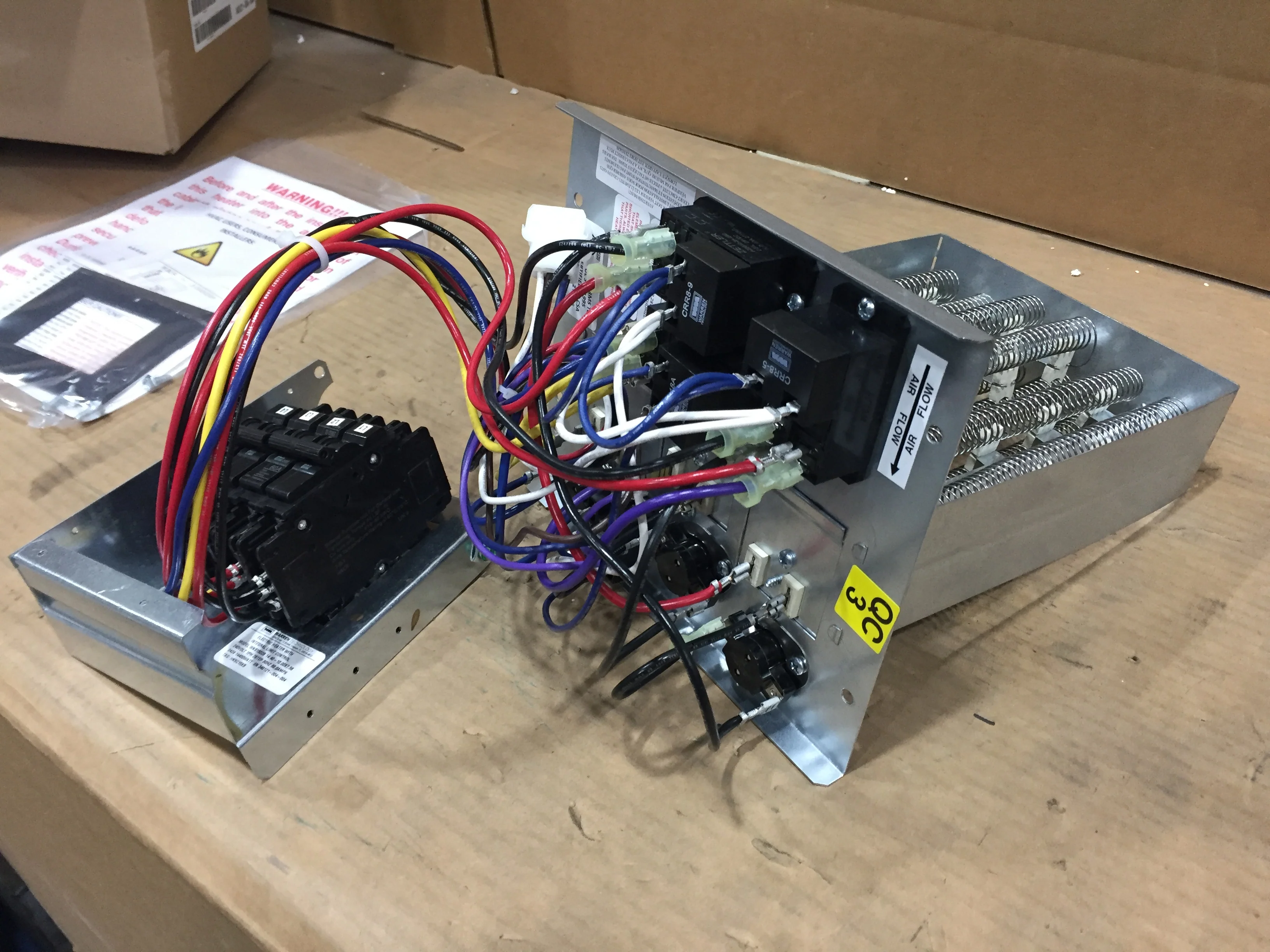 15 kW Electric Heat Kit w/Integral Limit Control; 240/60/1, 60 Amps - Image 4