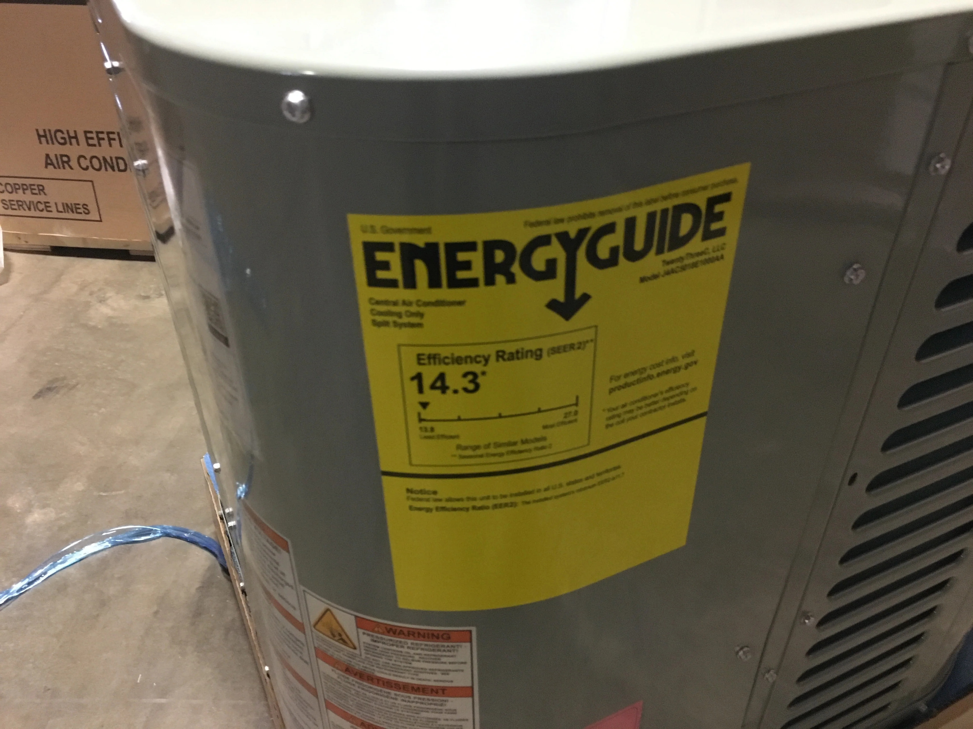 1.5 Ton Split-System Air Conditioner 208-230/60/1 14.3 SEER2 - Image 4