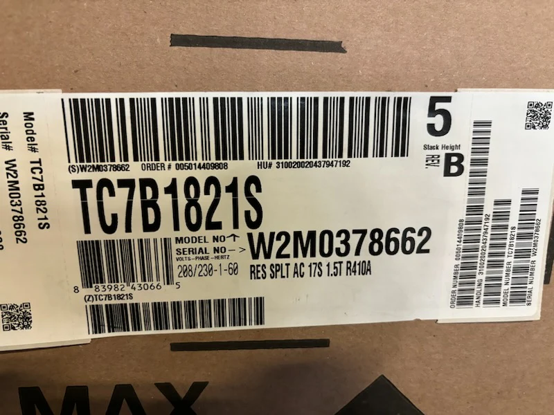 1.5 Ton Split-System Air Conditioner 208-230/60/1 R410A 17 SEER - Image 7