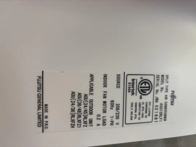 15,000 BTU Single-Zone Indoor Inverter Heat Pump Mini Split Unit, 20 SEER 208-230/60/1 R-410A - Image 6