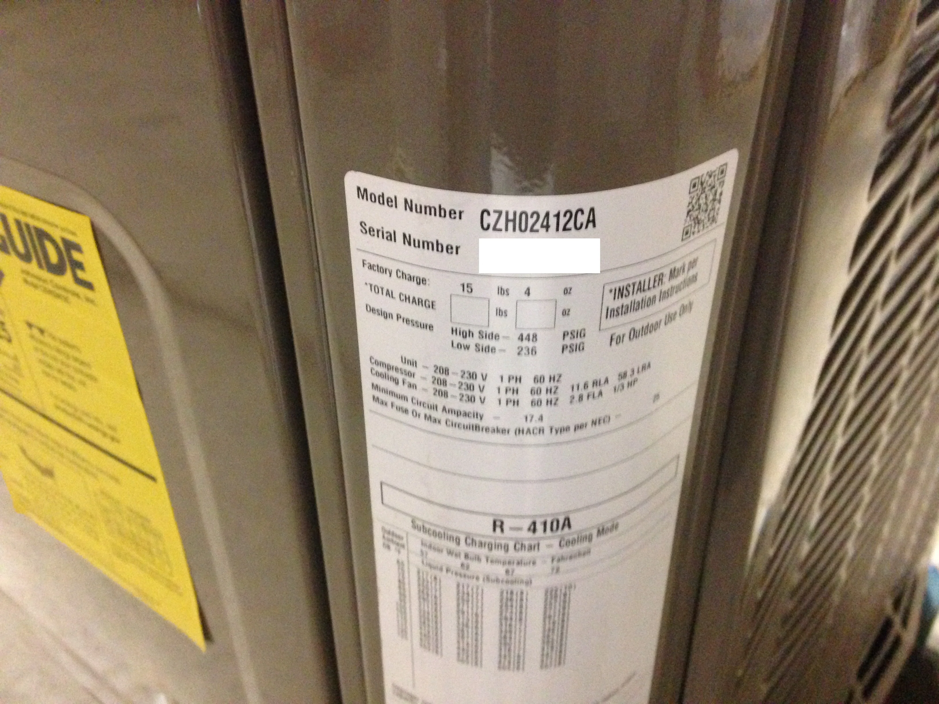 2 Ton Affinity Series Two-Stage Split-System Air Conditioner; ECM Fan Motor, 18 SEER, 208-230/60/1 - Image 4