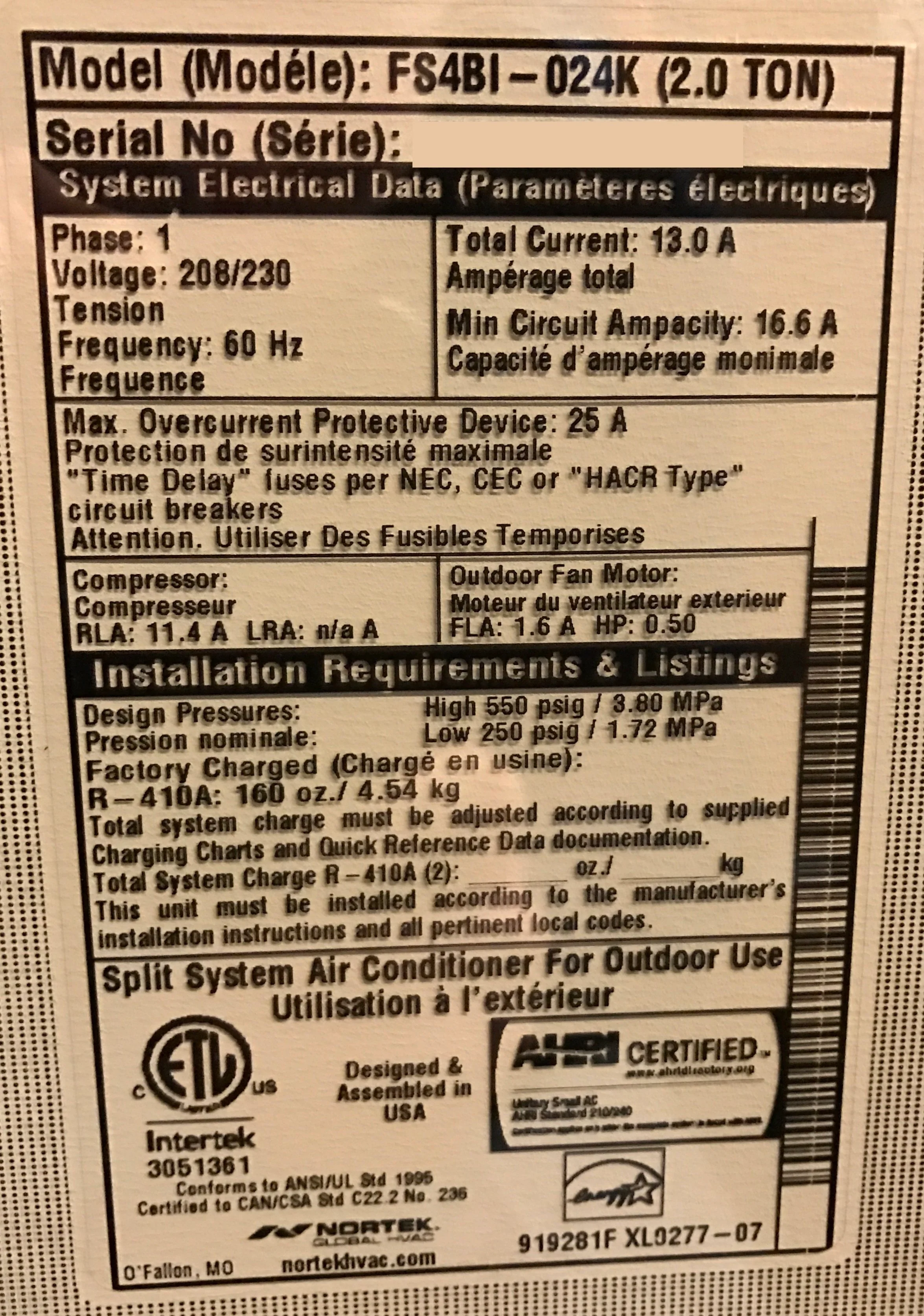 2 Ton IQ-Drive Communicating Split-System Air Conditioner; 24.5 SEER, 208-230/60/1, R-410A - Image 12