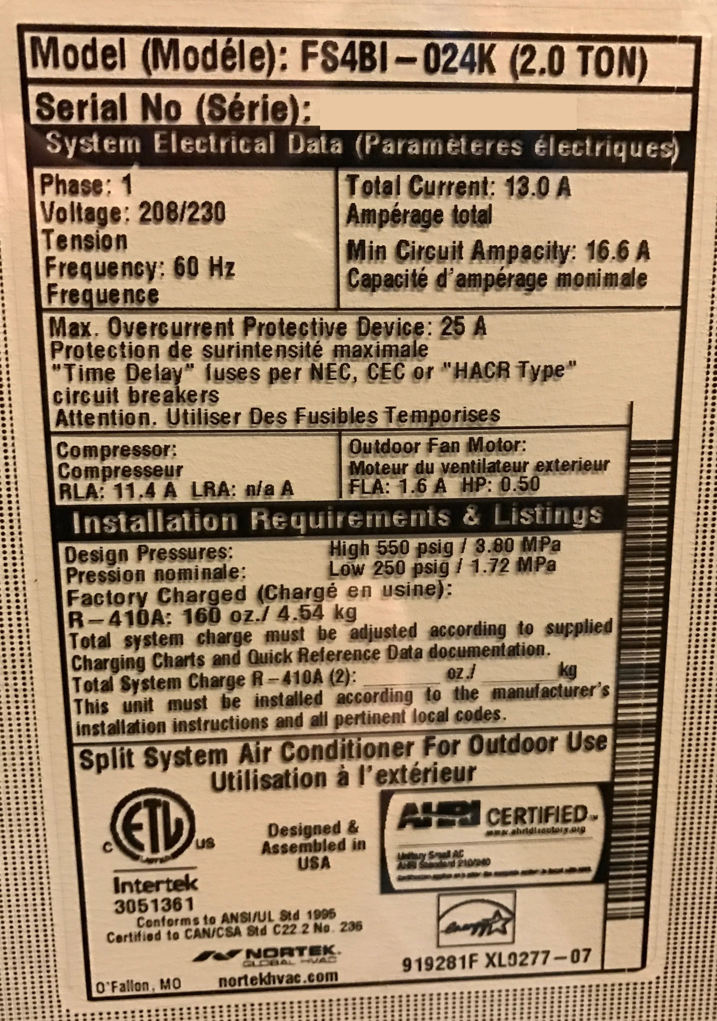 2 Ton IQ-Drive Communicating Split-System Air Conditioner; 24.5 SEER, 208-230/60/1, R-410A - Image 5