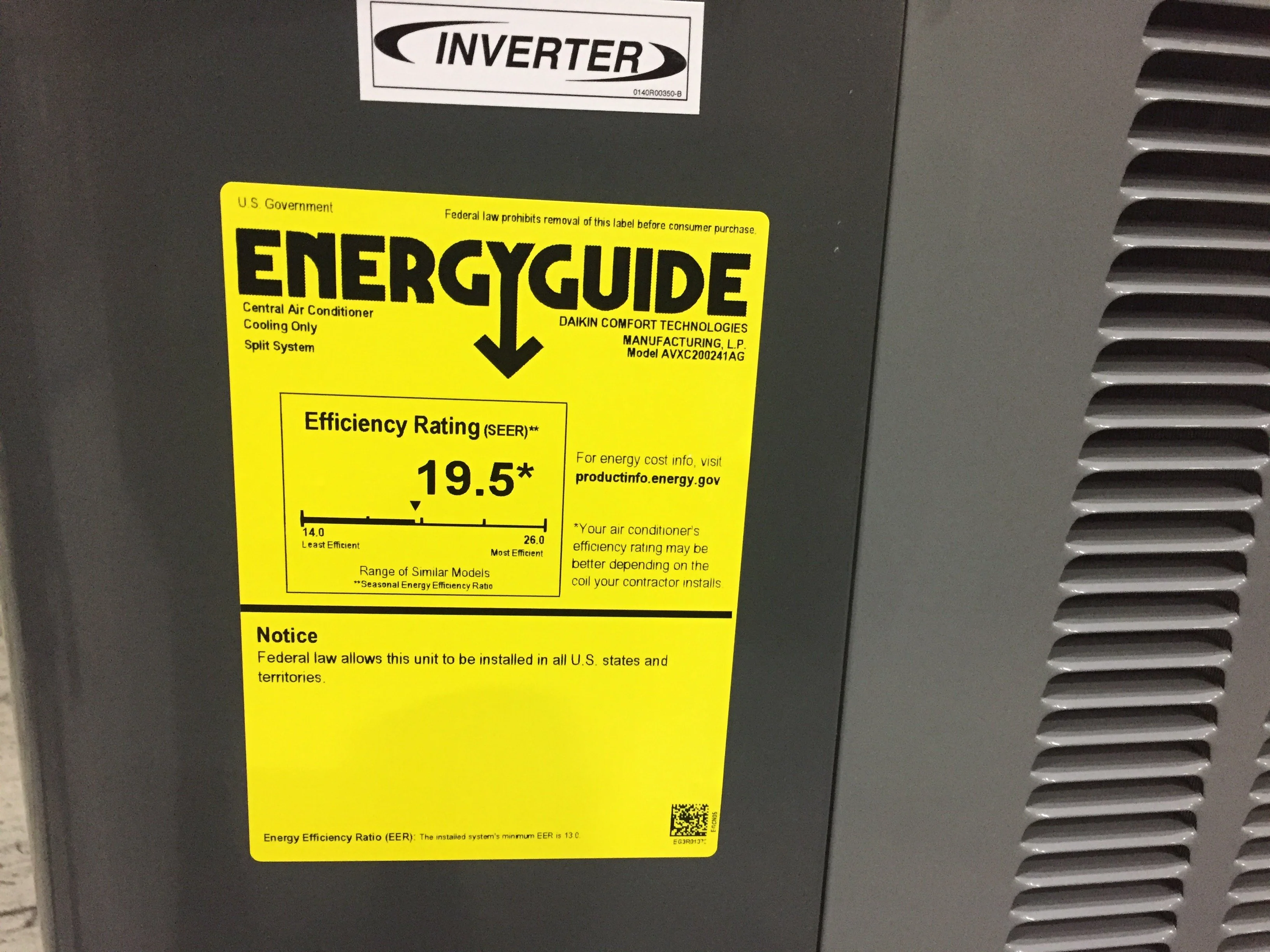 2 Ton Split-System Inverter Communicating Air Conditioner 208-230/60/1 R410A 20 Seer - Image 4