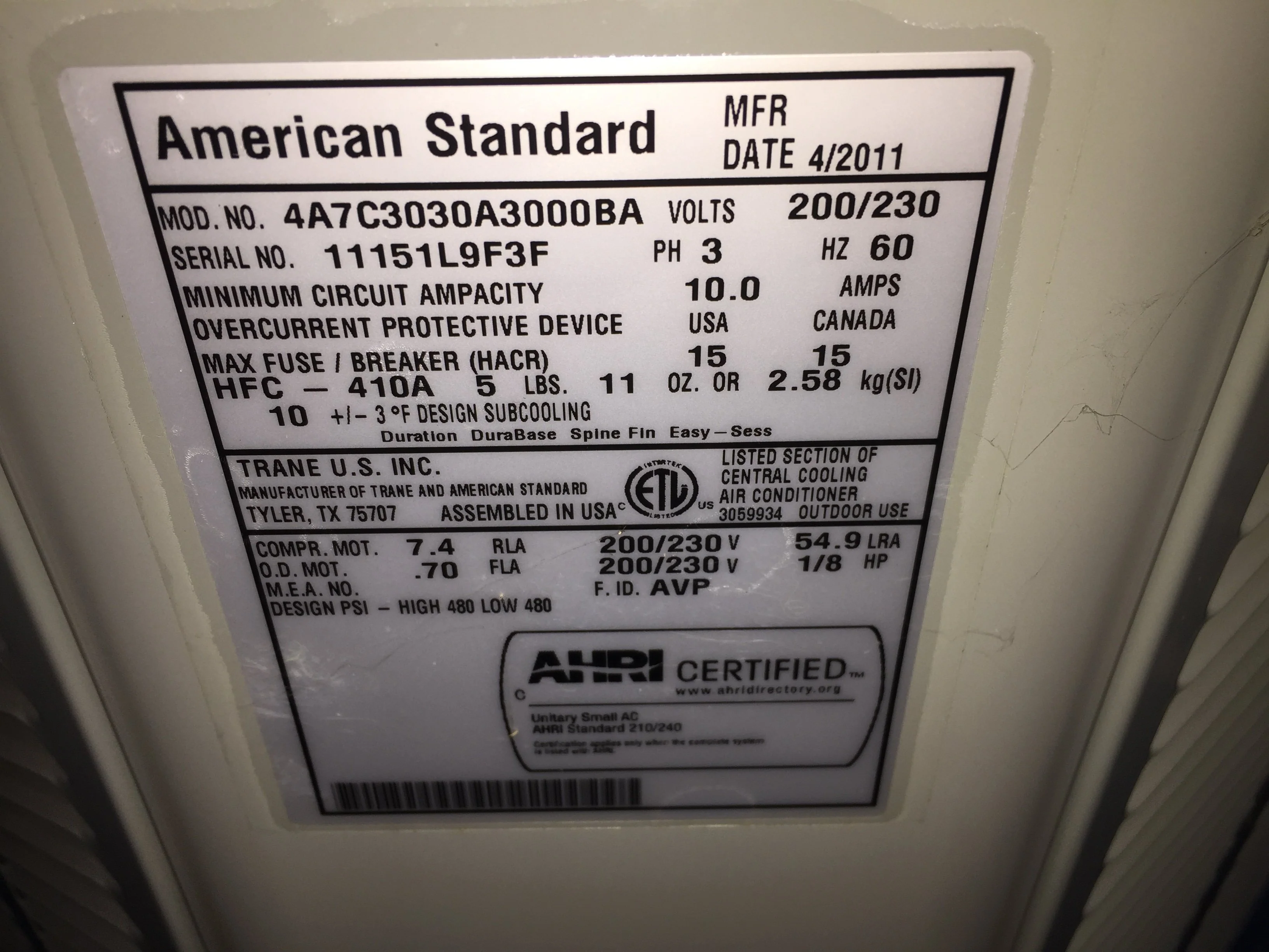 COMMERCIAL USE ONLY 2.5 Ton Split-System Air Conditioner 13 SEER 208/230/60/3 R-410A - Image 4