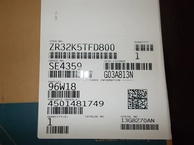 2-2/3 Ton High Temp AC Scroll Compressor, 460/380-420/60/50/3 R-22 - Image 8