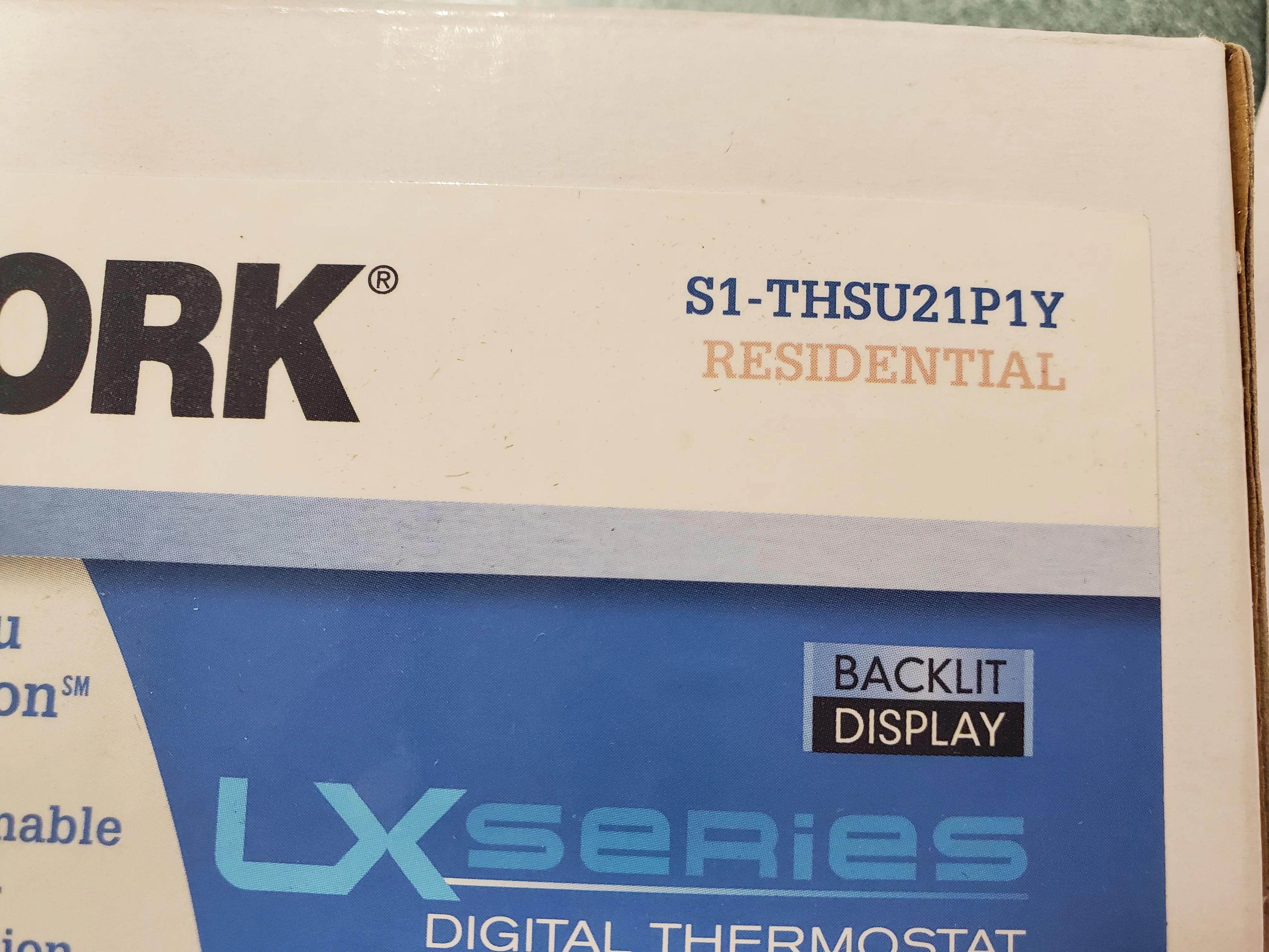 24 VAC LX Series 2 Heat/1 Cool Heat/Cool/Heat Pump Residential Digital Thermostat - Image 5