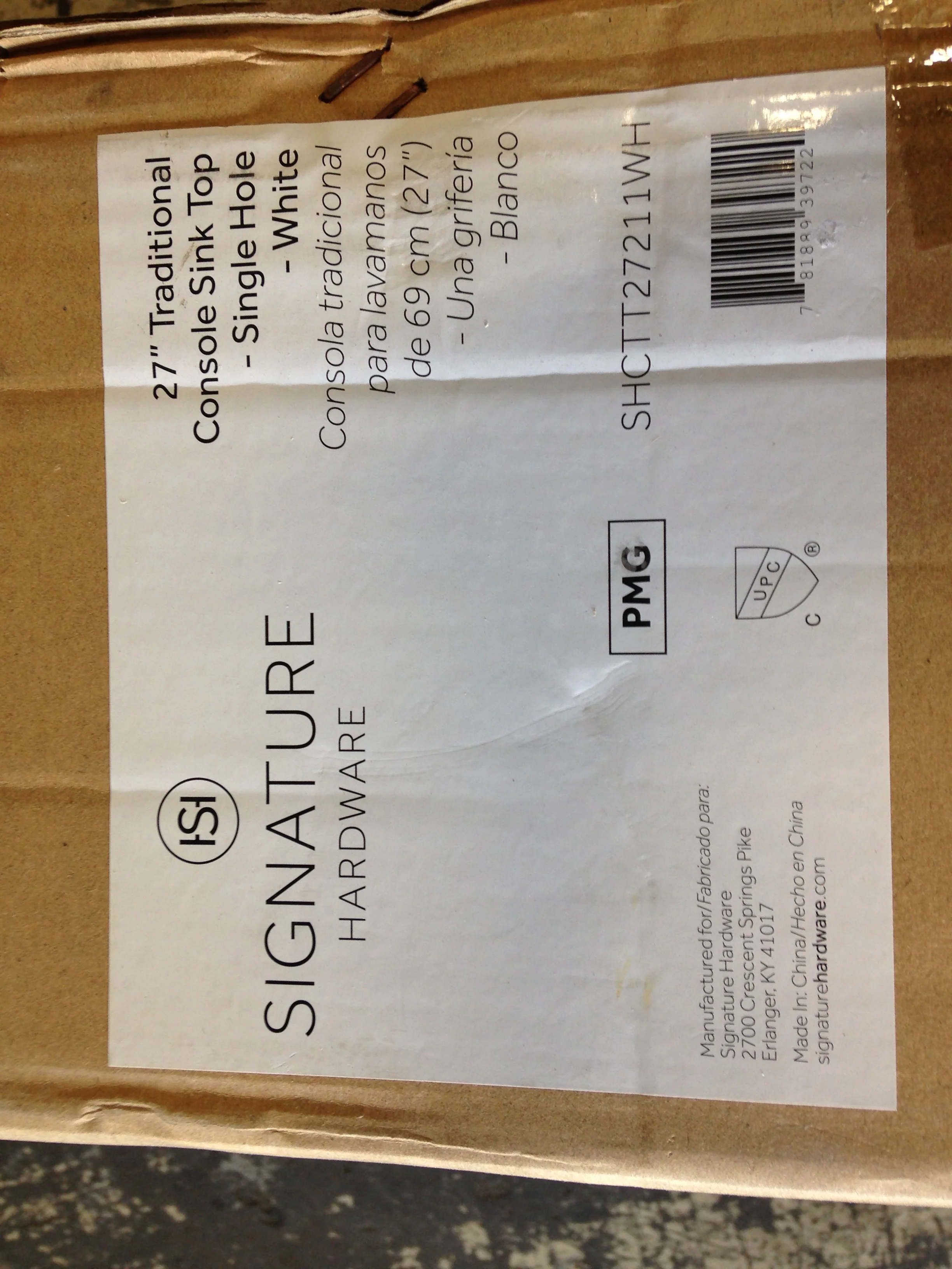 27 Traditional Console Sink Top - Image 6