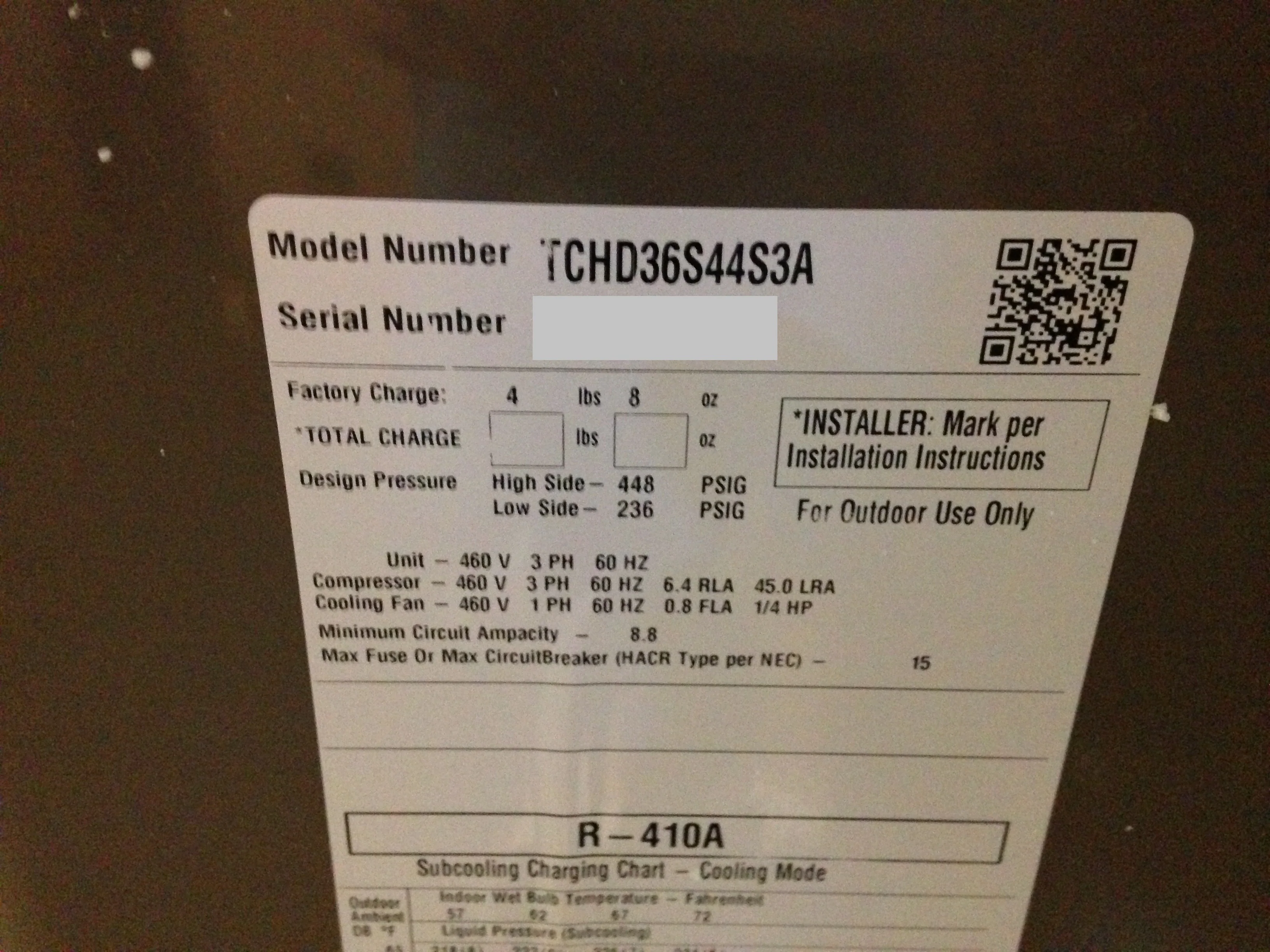 COMMERCIAL USE ONLY 3 Ton Horizontal Discharge Split-System Air Conditioner, 13 SEER 460/60/3 R-410A - Image 6