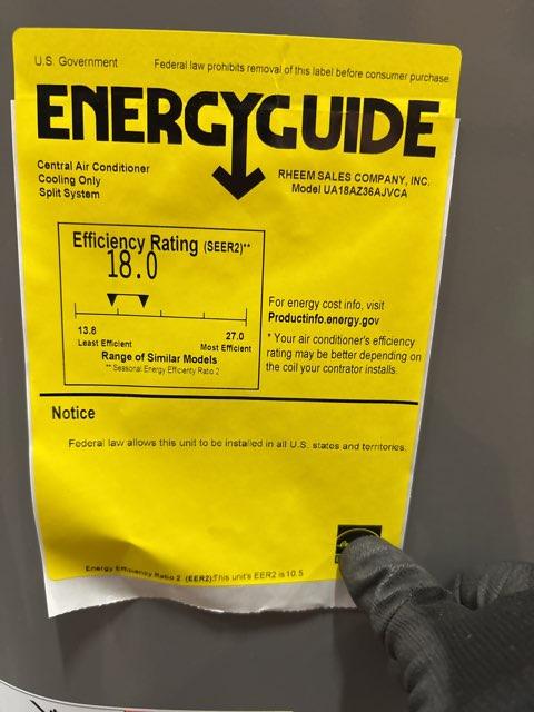 3 Ton Inverter Split-System Communicating Air Conditioner 208-230/60/1 R410A 18 SEER2 - Image 6