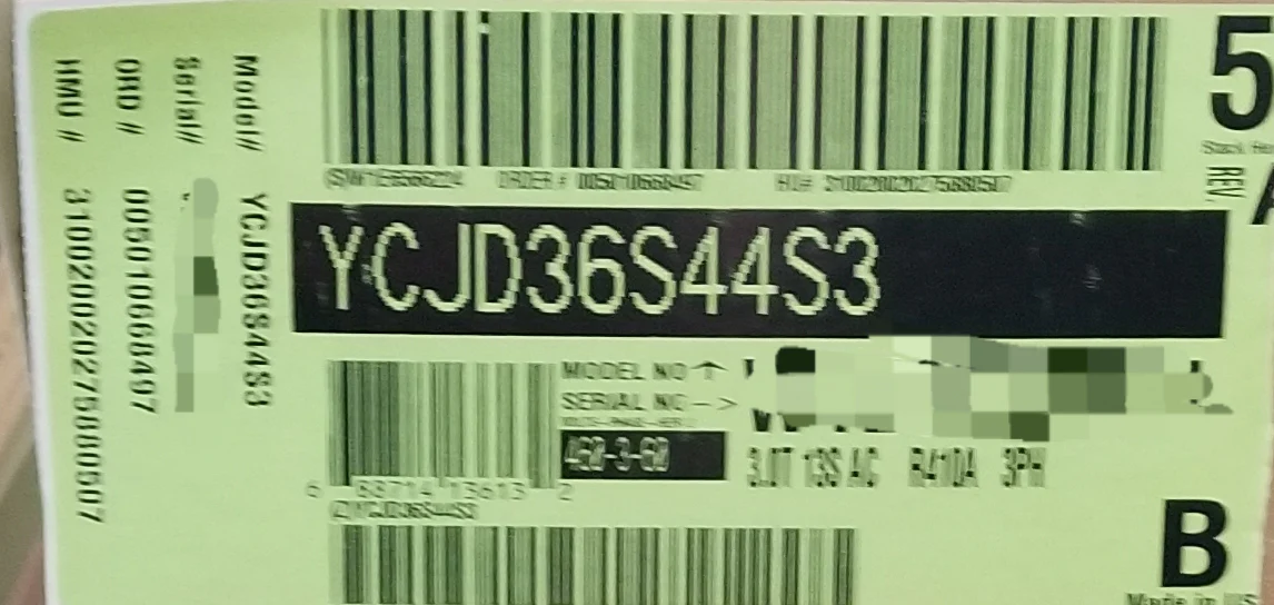 3 Ton Split System Air Conditioner; 13 SEER, 460/60/3, R-410A - Image 6