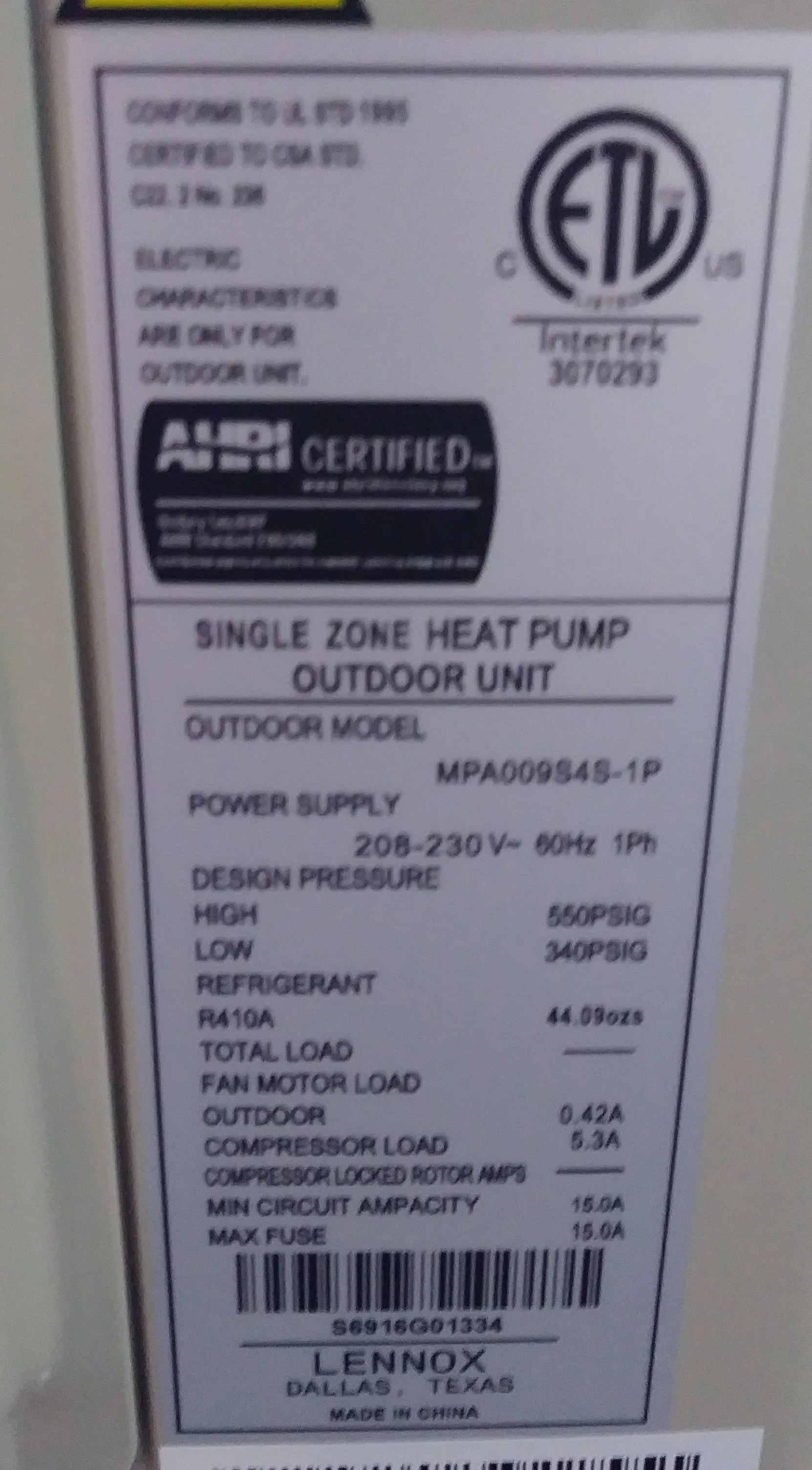 3/4 Ton Inverter Single-Zone OD/Cassette ID Mini-Split Heat Pump Set 19 SEER 208-230/60/1 R-410A - Image 3