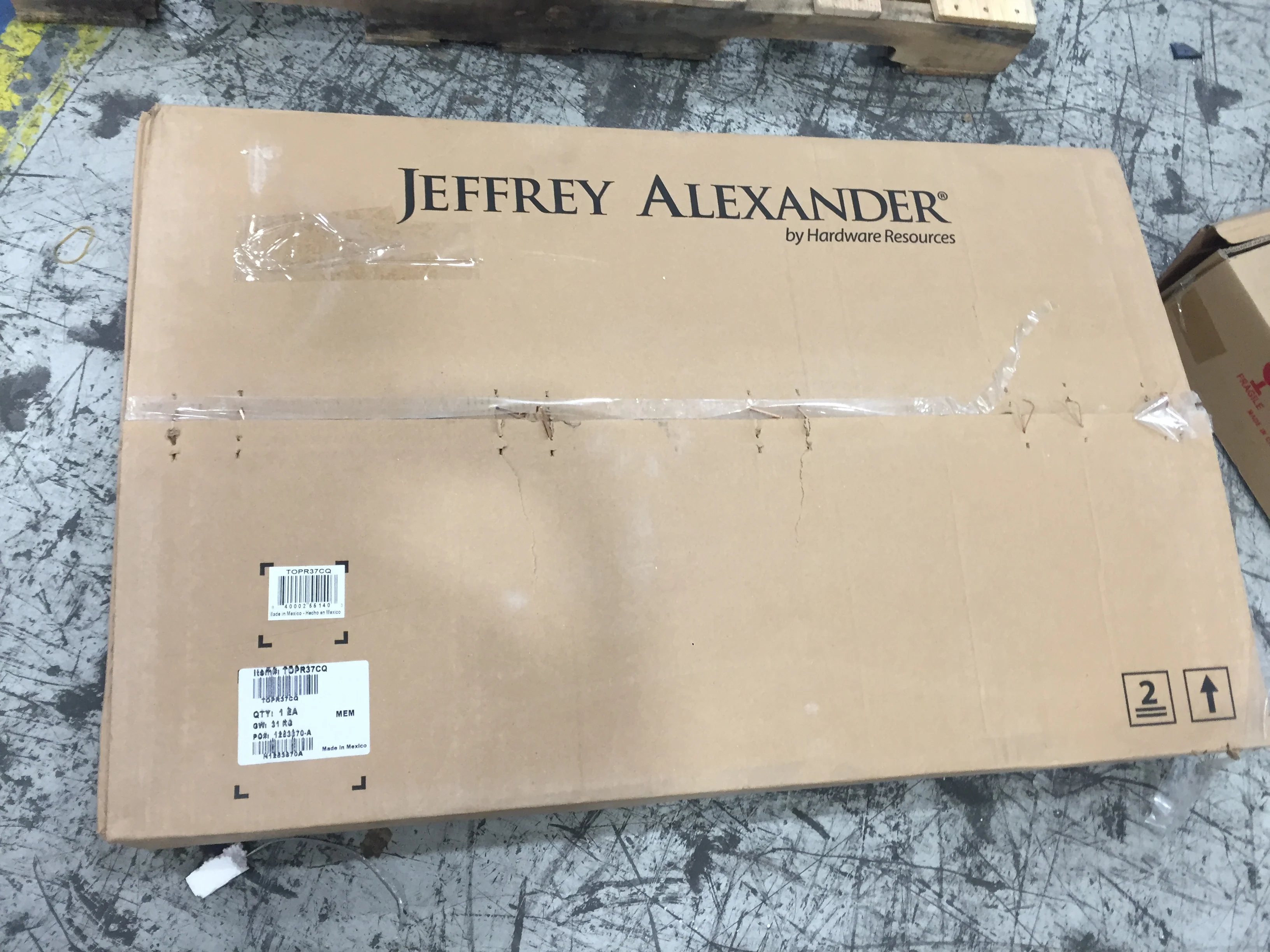 36 "Jeffrey Alexander" Series Vanity/Top/Sink Set; Grey" - Image 7