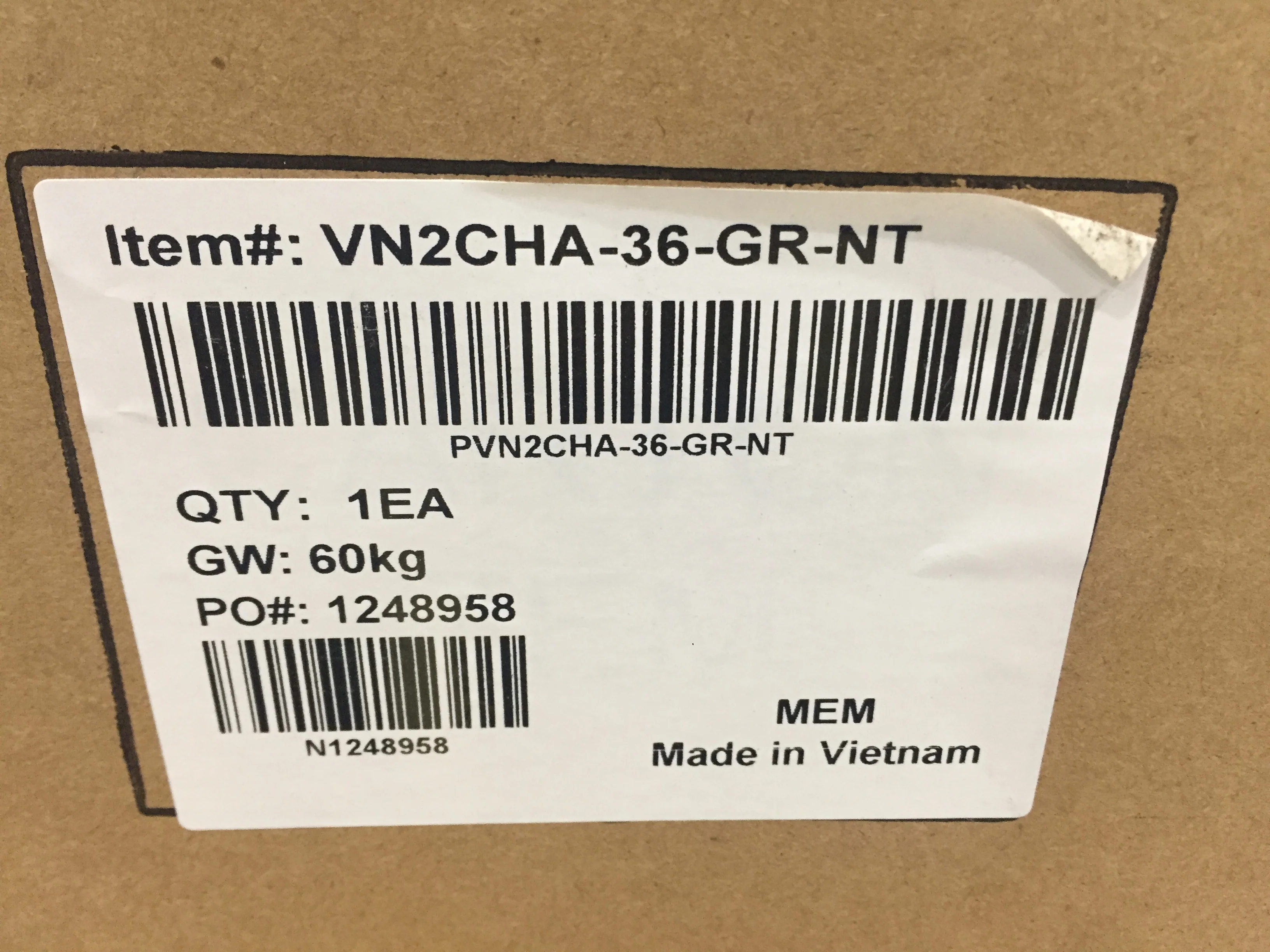 36 "Jeffrey Alexander" Series Vanity/Top/Sink Set; Grey" - Image 9