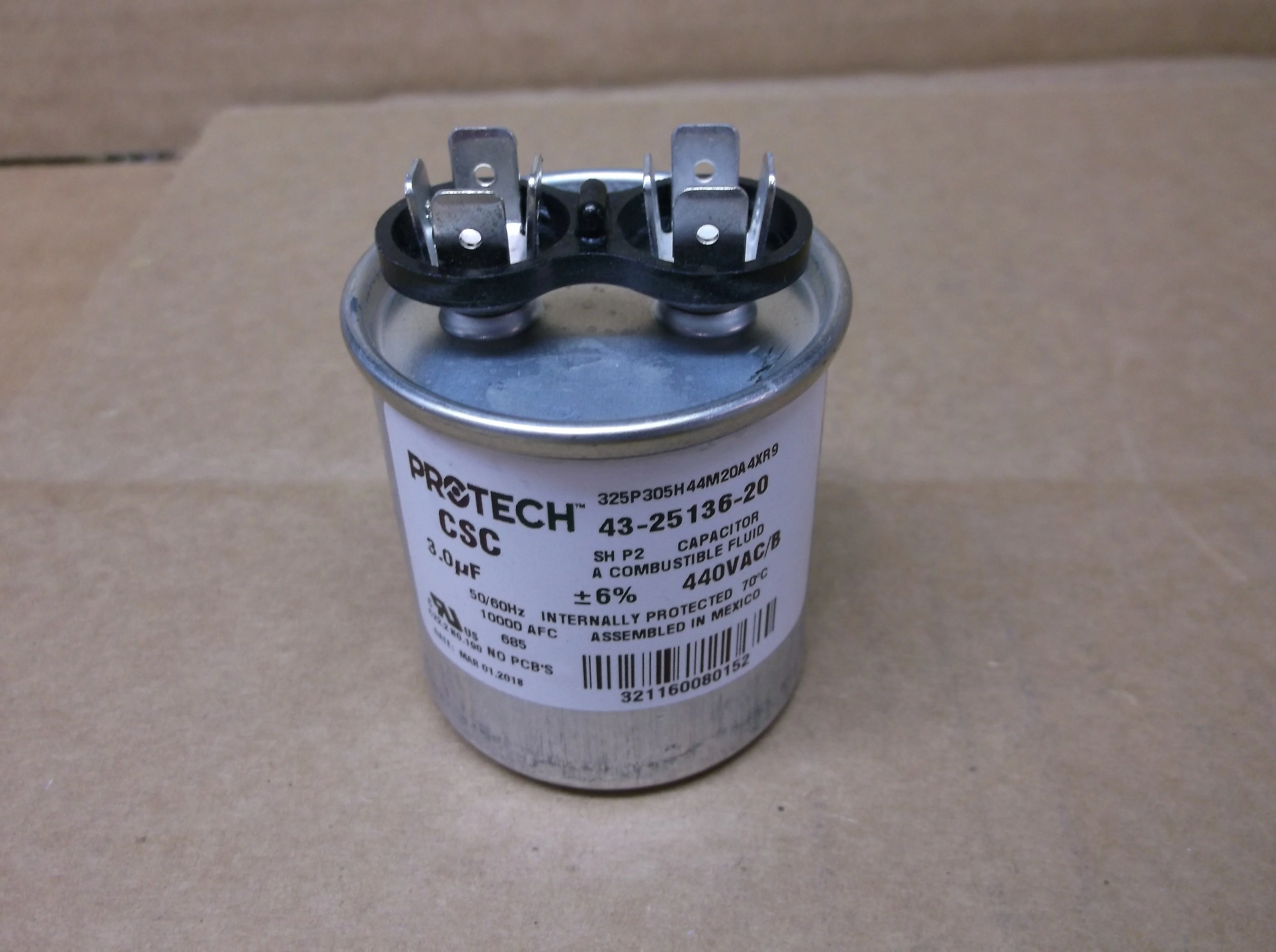 3UF  x 440VAC Round Run Capacitor - Image 4