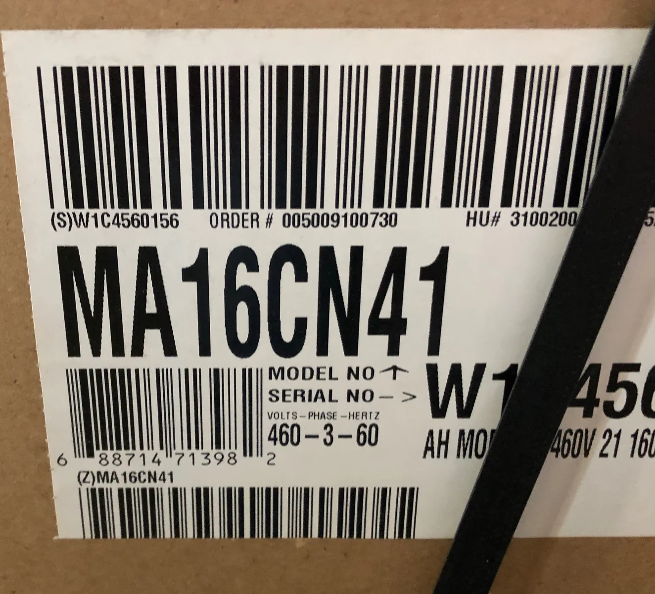 4 Ton AC/HP Multiposition Air Handler/Less Coil, 460/60/3 CFM:1600 **Coil Not Included** - Image 7