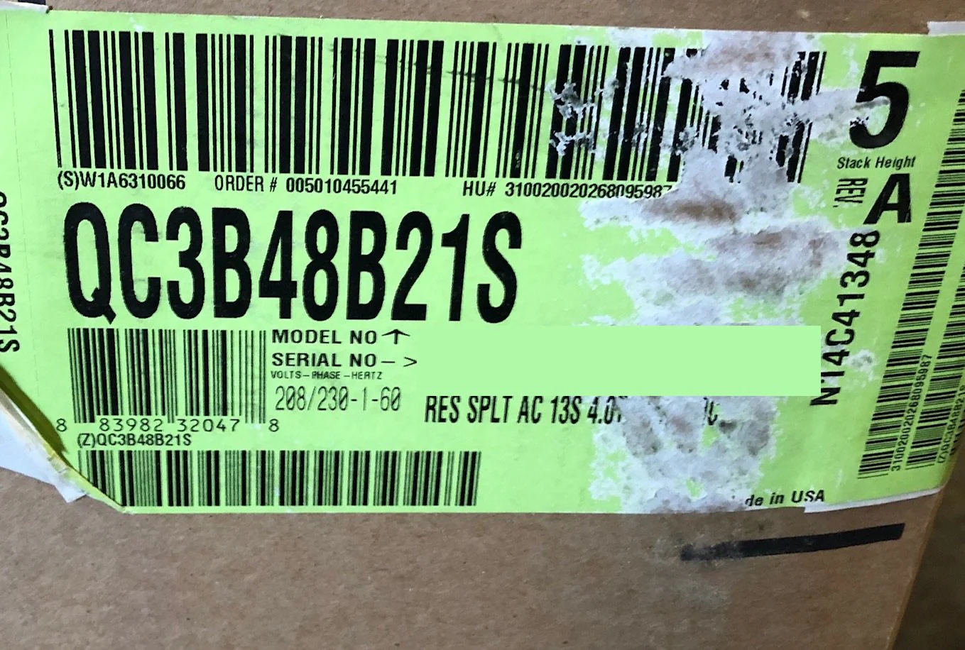 4 Ton Manufactured Housing Air Conditioner Condensing Unit; 13 SEER, 208-230/60/1, R-410A - Image 5