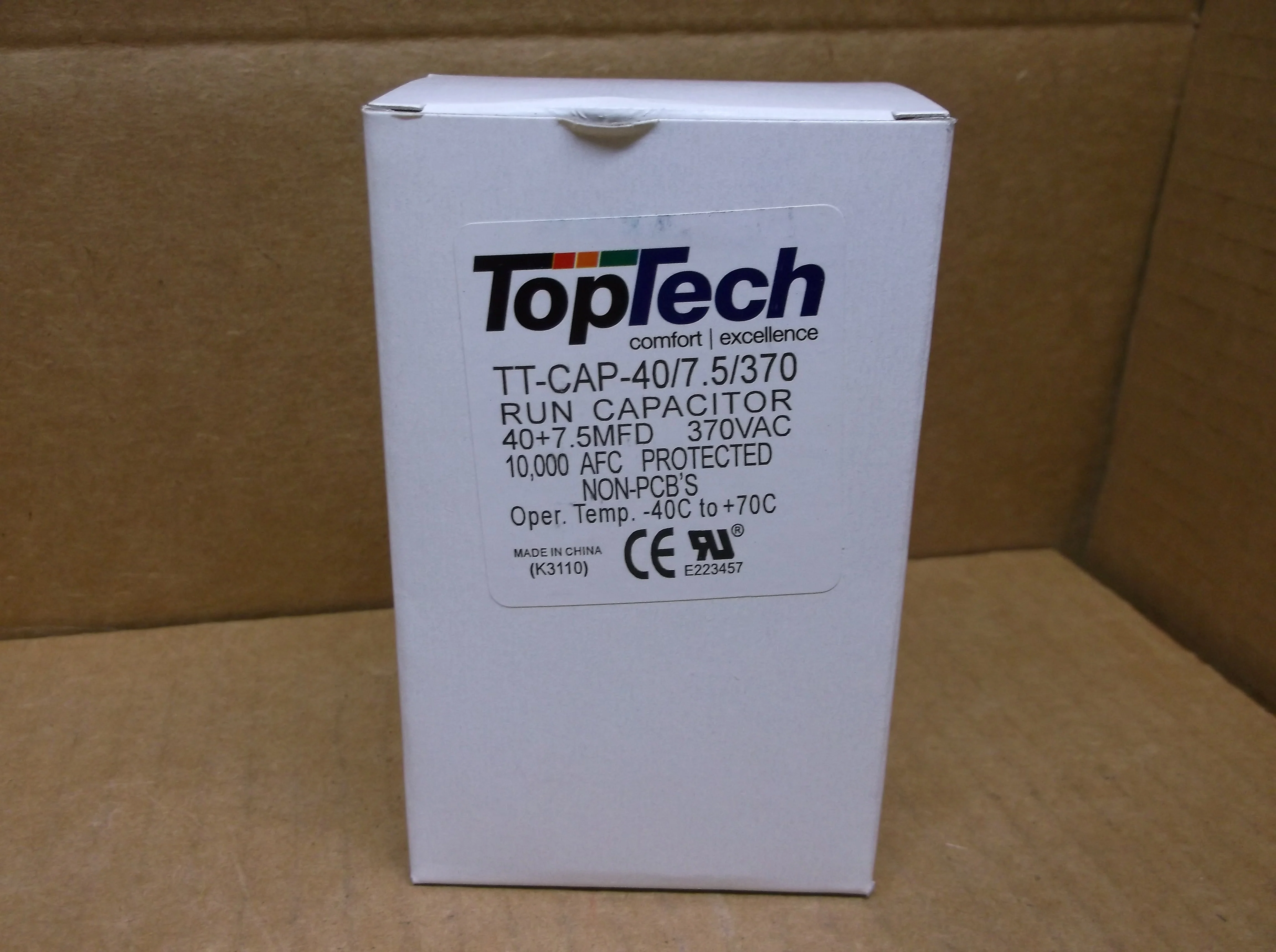40+7.5 MFD x 370VAC Oval Dual Run Capacitor - Image 3