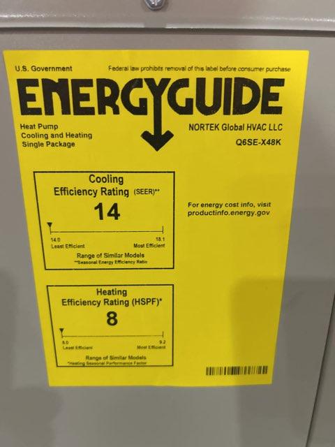 4 Ton Single-Stage Convertible Packaged Heat Pump Unit, 14 SEER, 208-230/60/1, R410A - Image 5