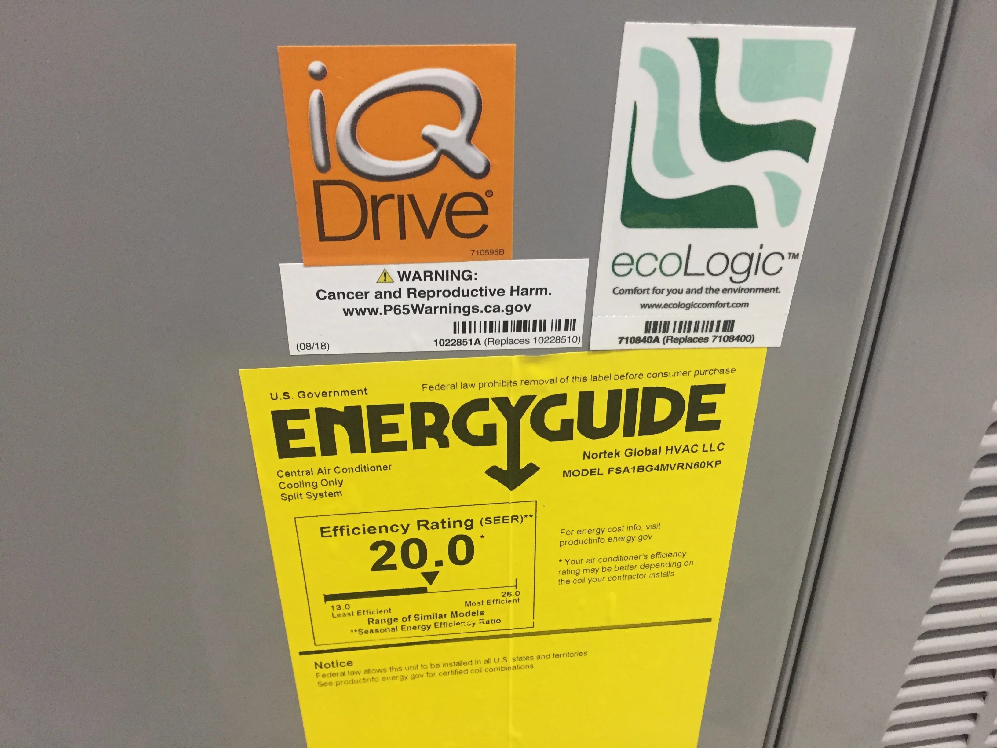 5 Ton IQ Drive Communicating Inverter Split-System Air Conditioner 208-230/60/1 R-410A 20 Seer - Image 6