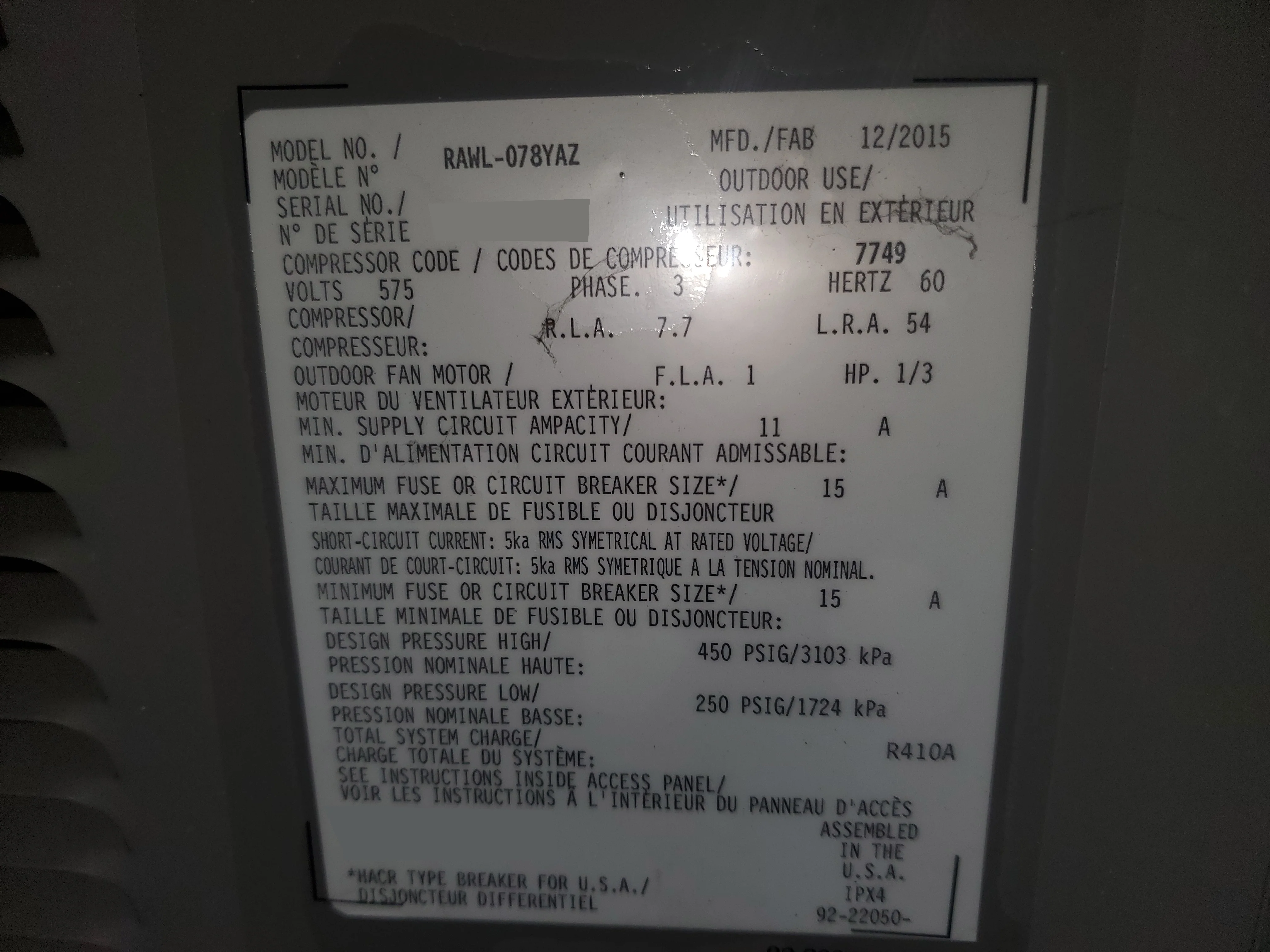 6.5 Ton High Efficiency Commercial" Split-System Air Conditioner - Image 5