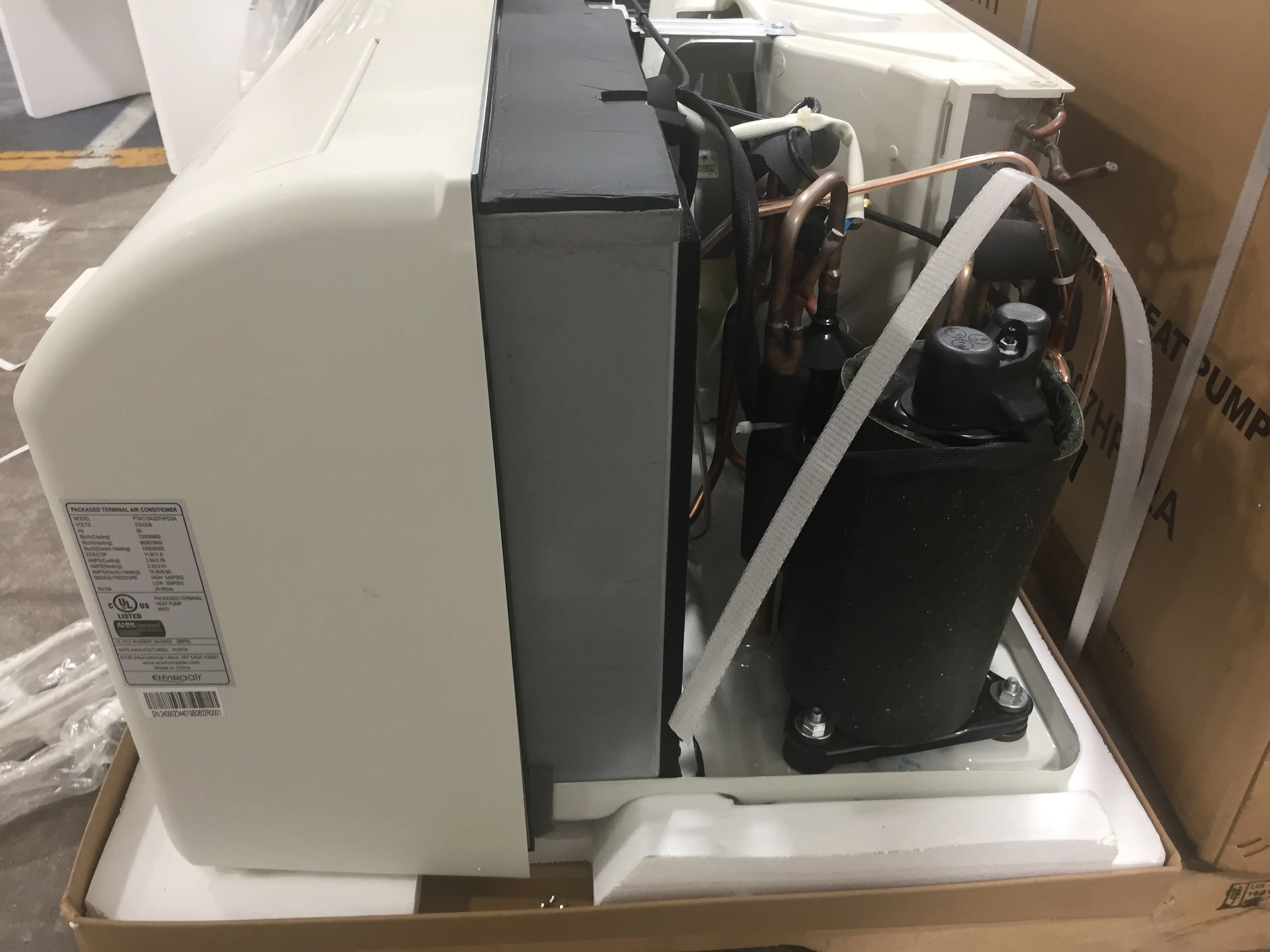 7,000 BTU High Efficiency PTAC Unit with Heat Pump w/5kW 208-230/60/1 EER/COP 11.9/11.6 R-410A - Image 3