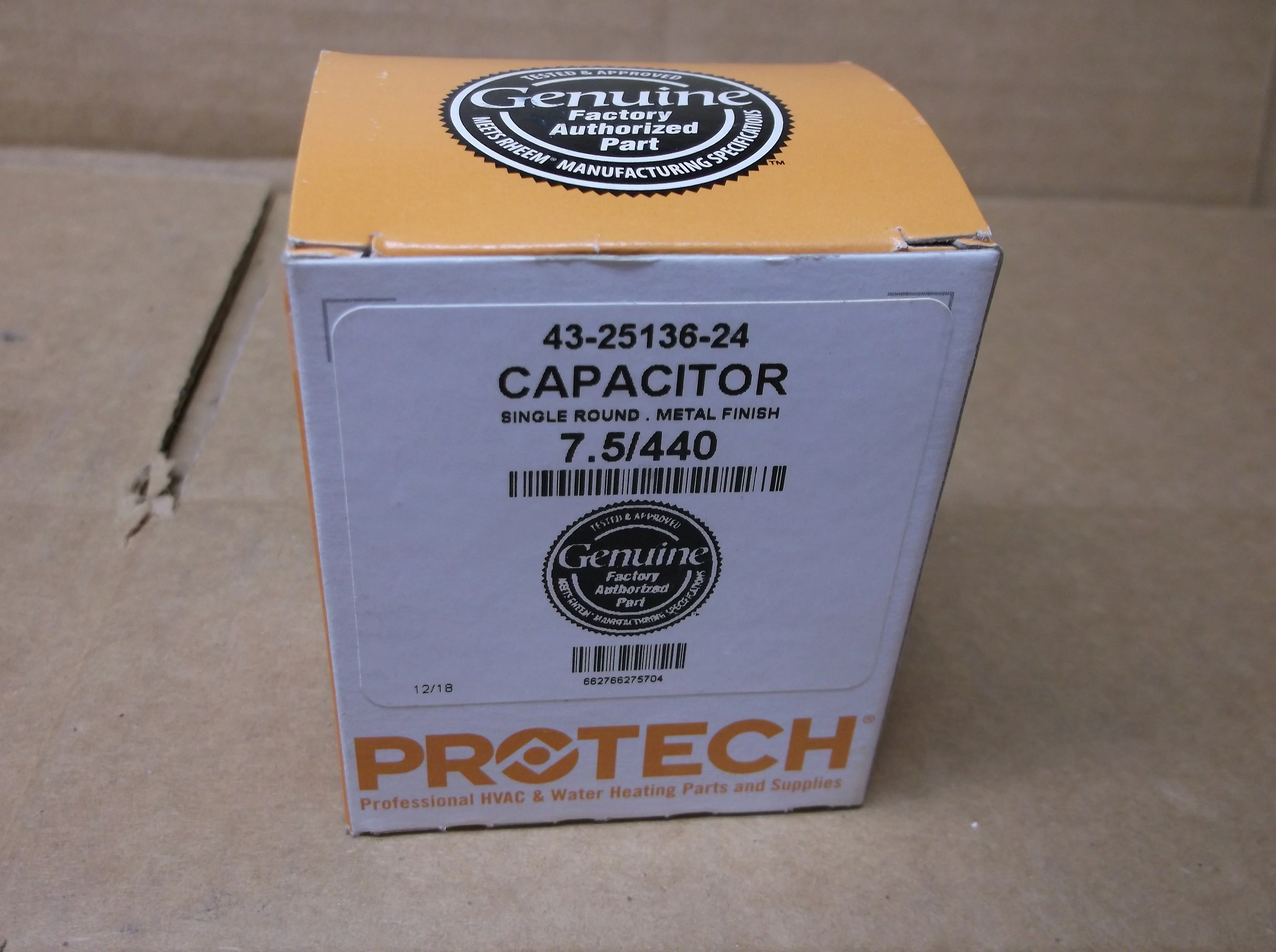 7.5UF  x 440VAC Round Run Capacitor - Image 3