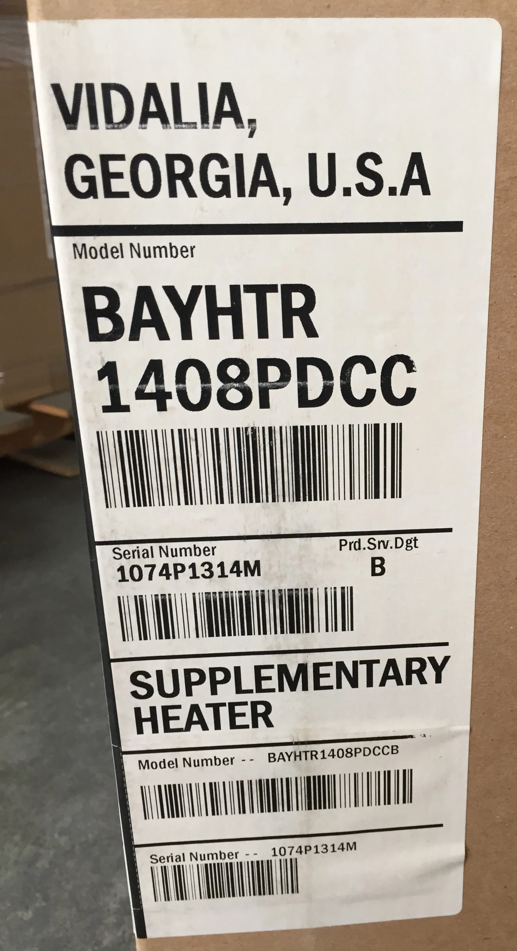 8kW Electric Heat Kit w/Pull Disconnect; 208-240/60/1 - Image 7