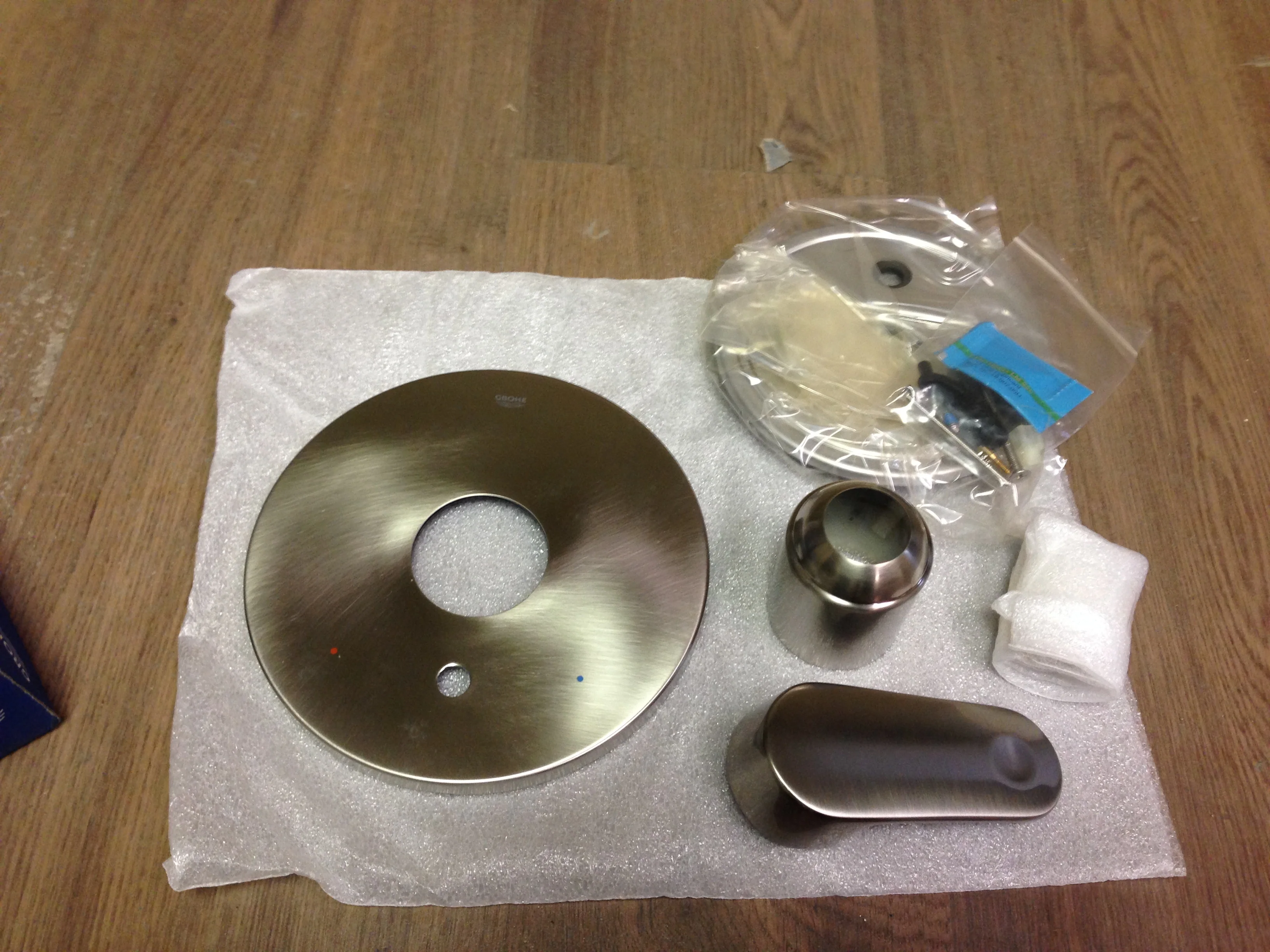 Europlus Pressure Balance Diverter Valve Trim with Lever Handle; Brushed Nickel - Image 3