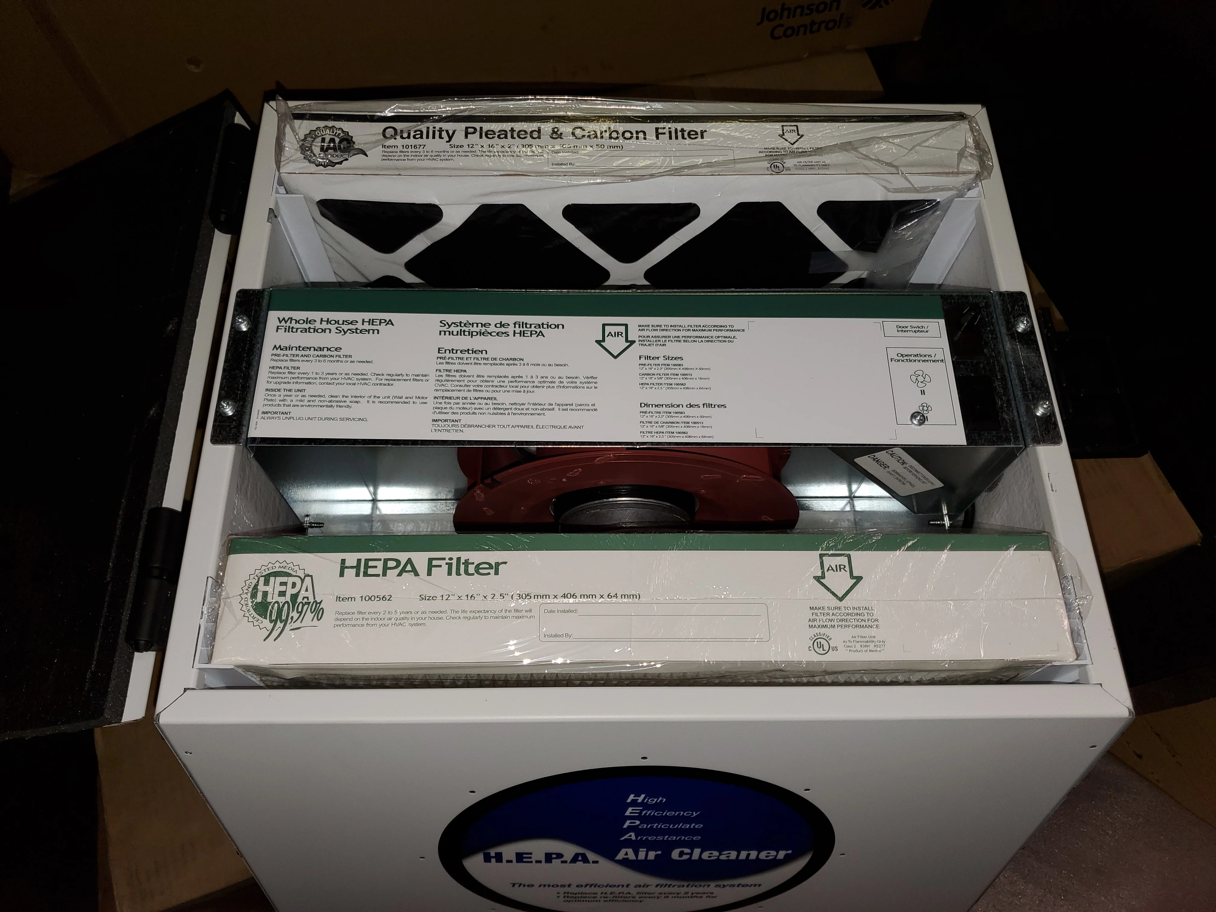 High Efficiency Air Cleaner 120/60/1, 220-300 CFM - Image 3