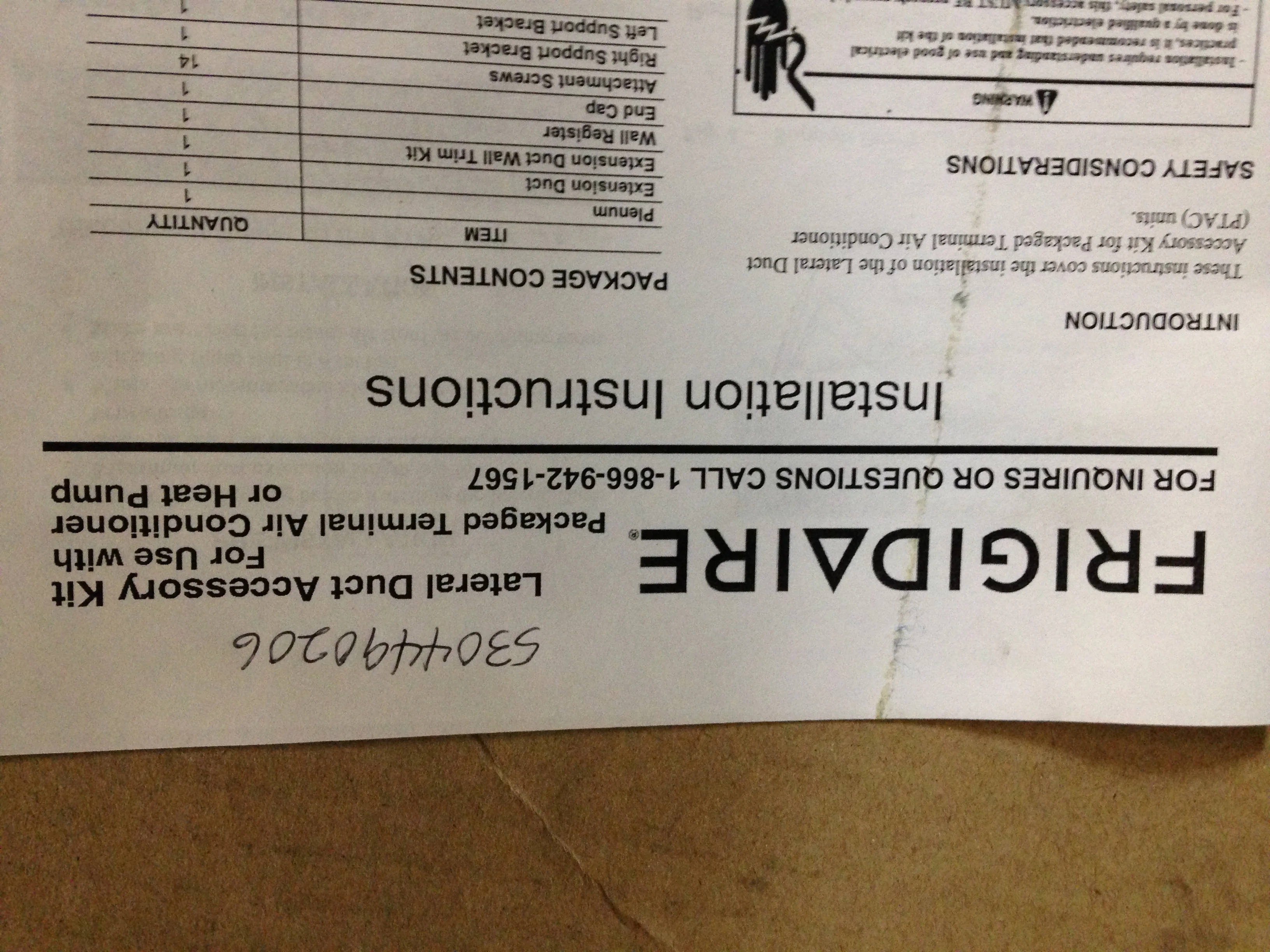 PtAC Lateral Duct Kit - Image 4