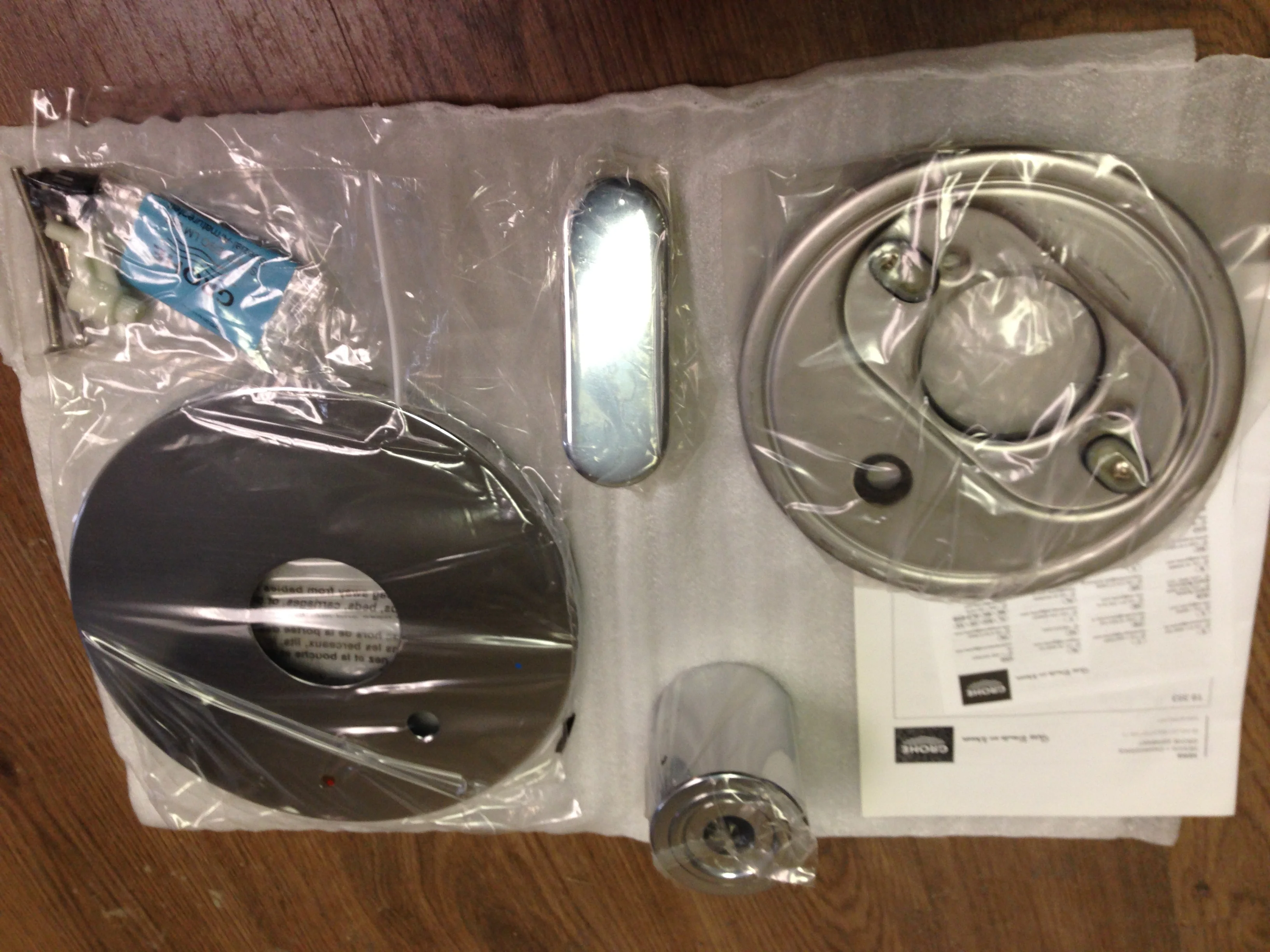 Veris Pressure Balance Diverter Valve Trim With Lever Handle, Chrome - Image 3
